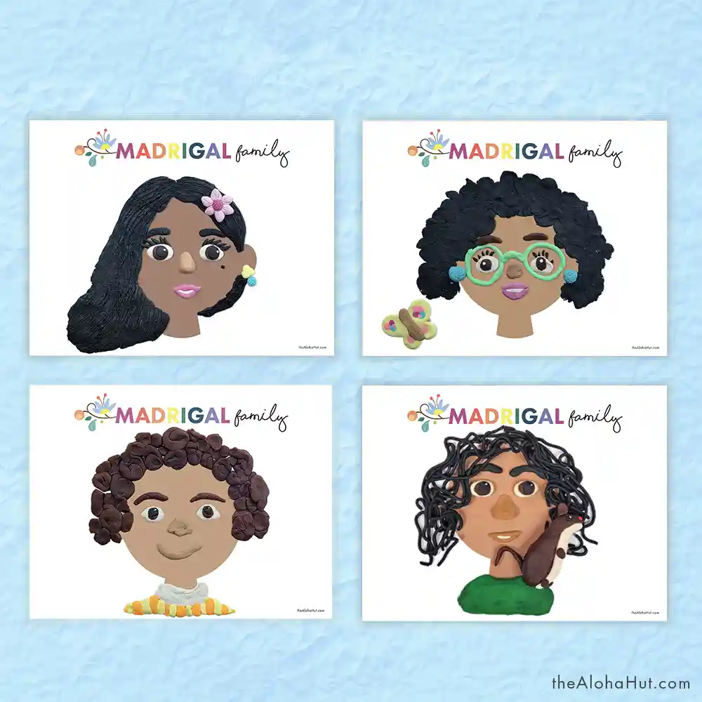 Stickers Encanto Mirabel, Isabela, Luisa, Dolores, Camilo, Antonio