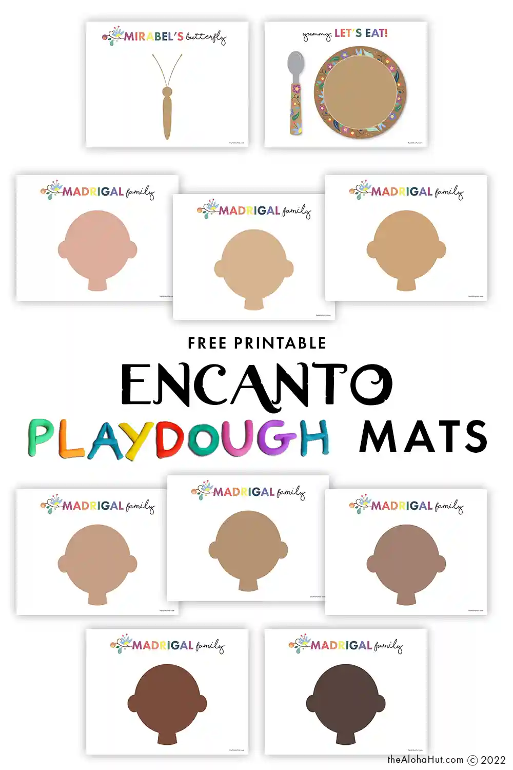 Encanto Playdough Mats