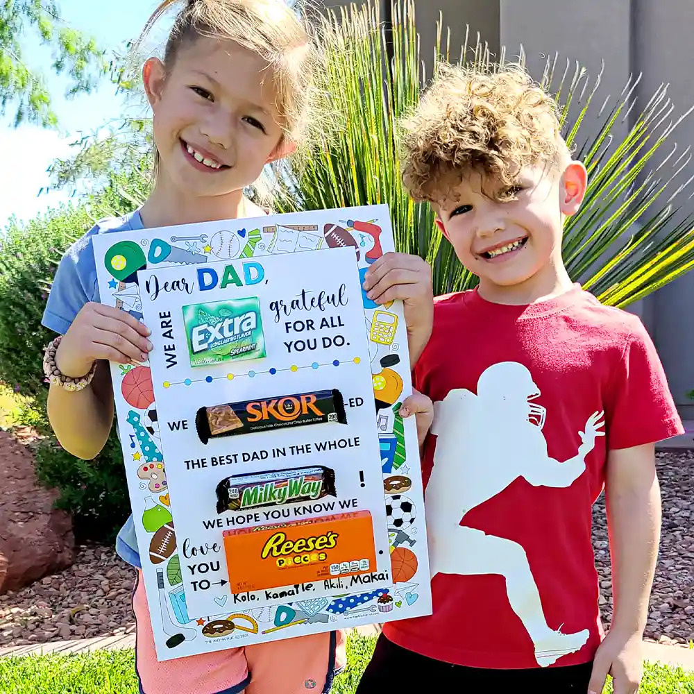 Father's Day Candy-gram Card - free printable