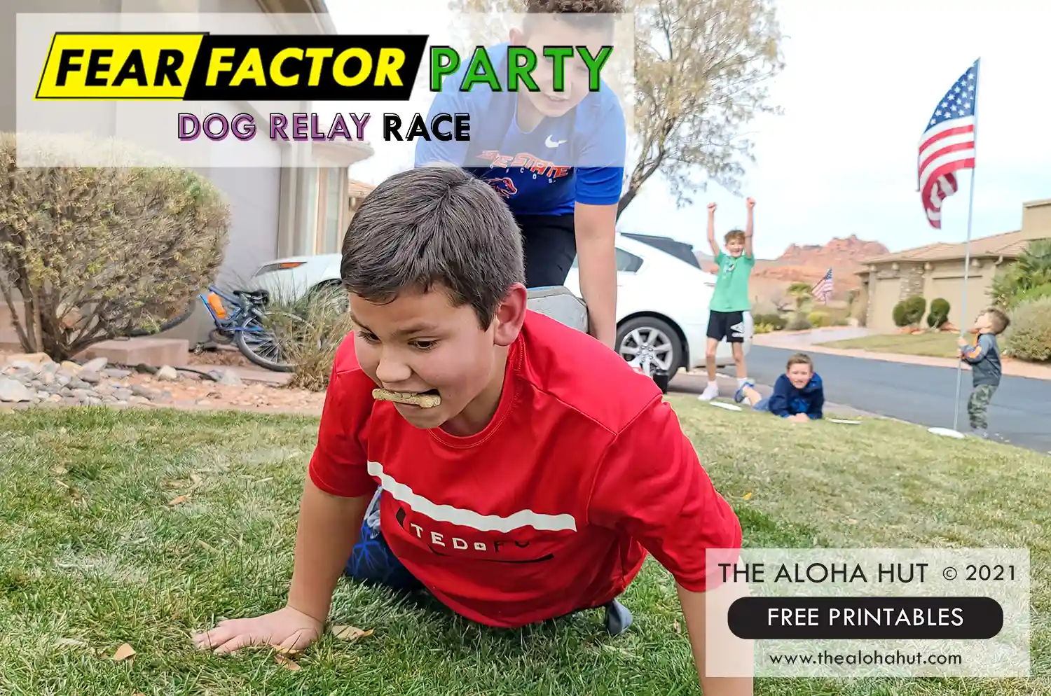 Fear Factor Party Ideas - game Dog Relay Race