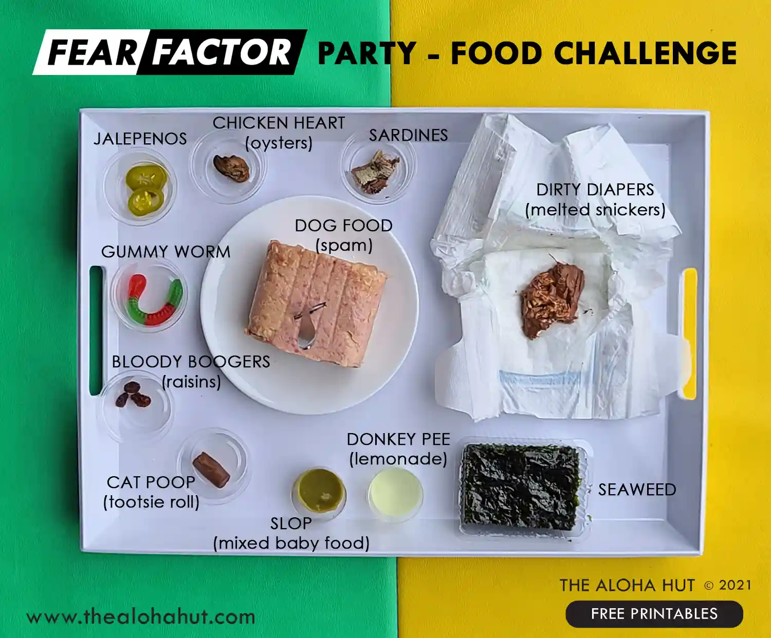 Fear Factor Party Ideas - food challenge