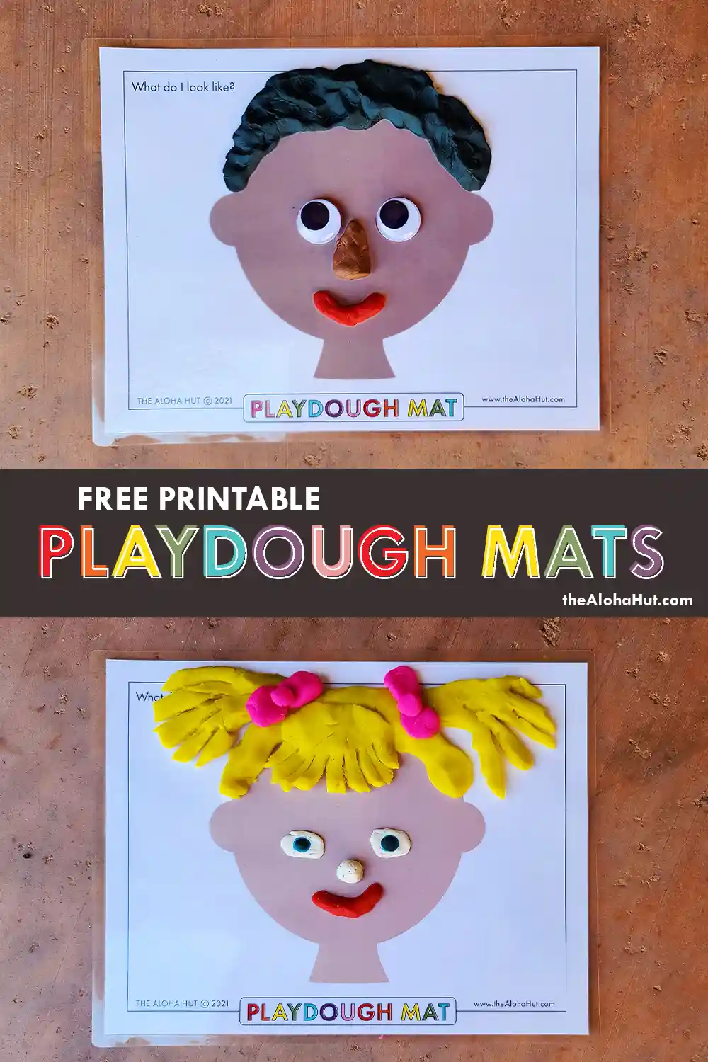 Printable Pumpkin Faces Play Dough Mat - Mama Cheaps®