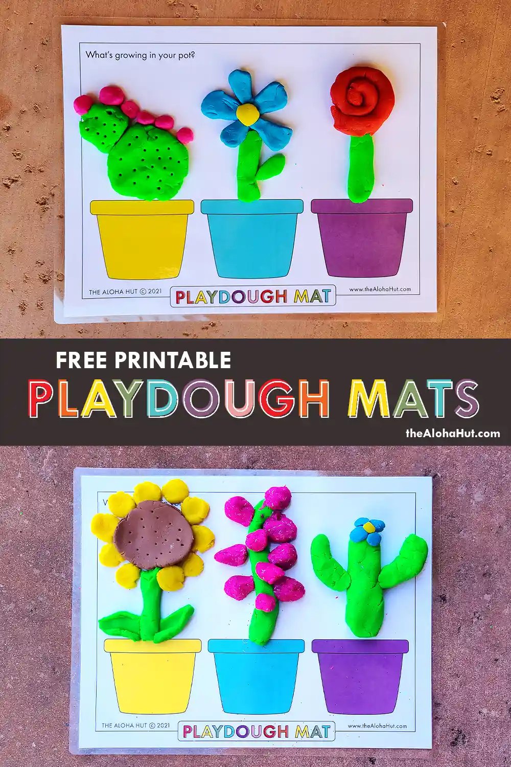 Playdough Face Mats Free Printable - Inspiration to Play