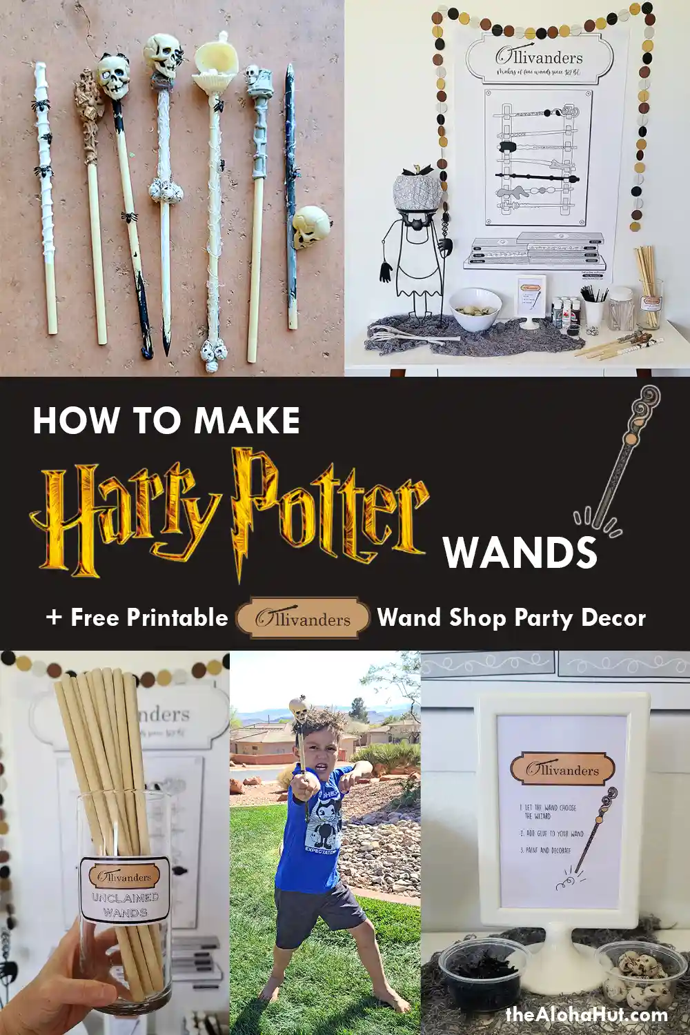 Harry Potter Party: Ollivanders Wands in Diagon Alley – DIY Wand Tutorial -  The Aloha Hut