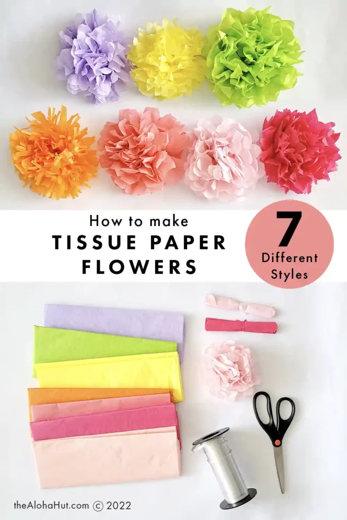 How to make tissue paper flowers. Cinco de Mayo, Encanto, Halloween