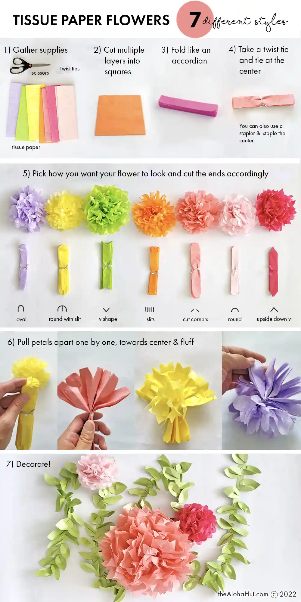 How to Make Tissue Paper Flowers