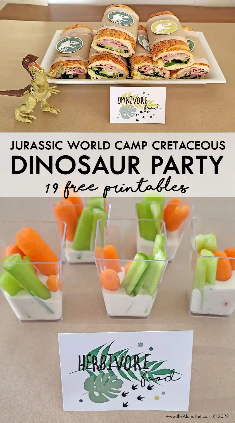 Jurassic World Camp Cretaceous Party Ideas - Dinosaur Party Ideas - free printable party decor & games