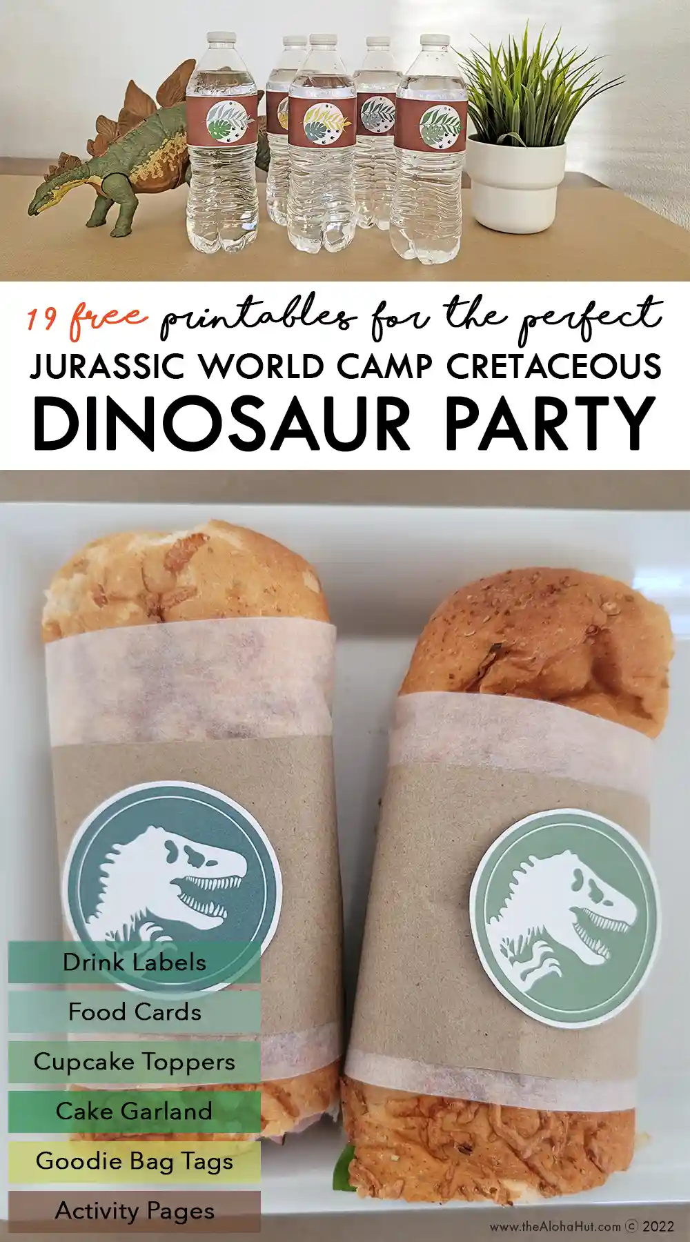 Jurassic World Camp Cretaceous Party Ideas - Dinosaur Party Ideas - free printable party decor & games