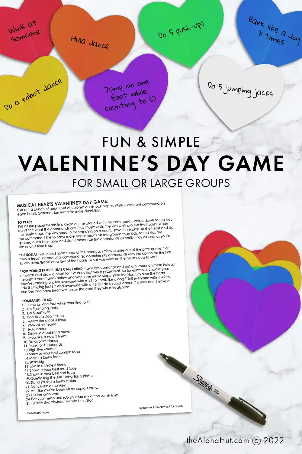 Valentine's Day Classroom Party Ideas - Musical Hearts Game