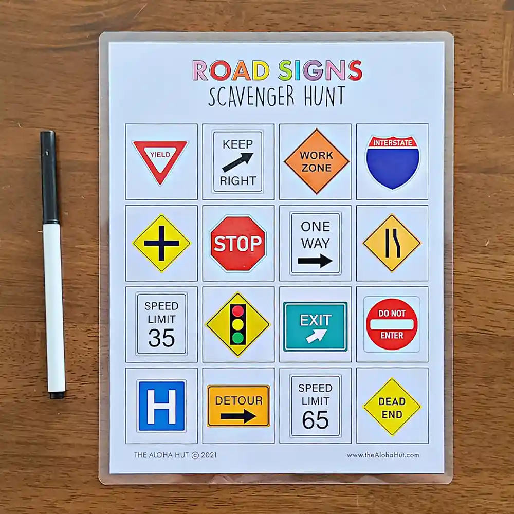 DIY Portable Road Trip Kits - 10 Free Printable Activity Pages - Travel Games