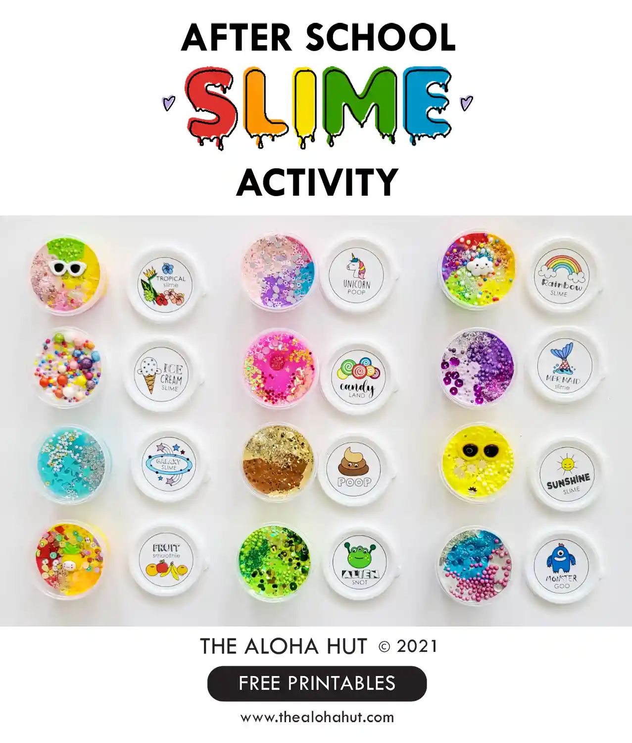 Slime Party Printables - The Aloha Hut