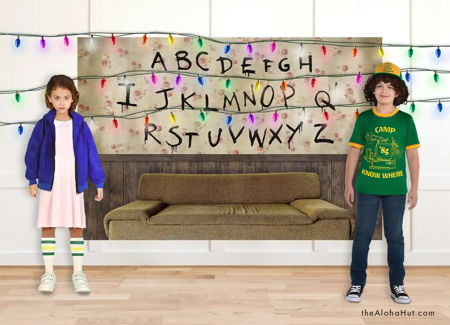 Stranger Things Alphabet Wall Photo Booth Backdrop