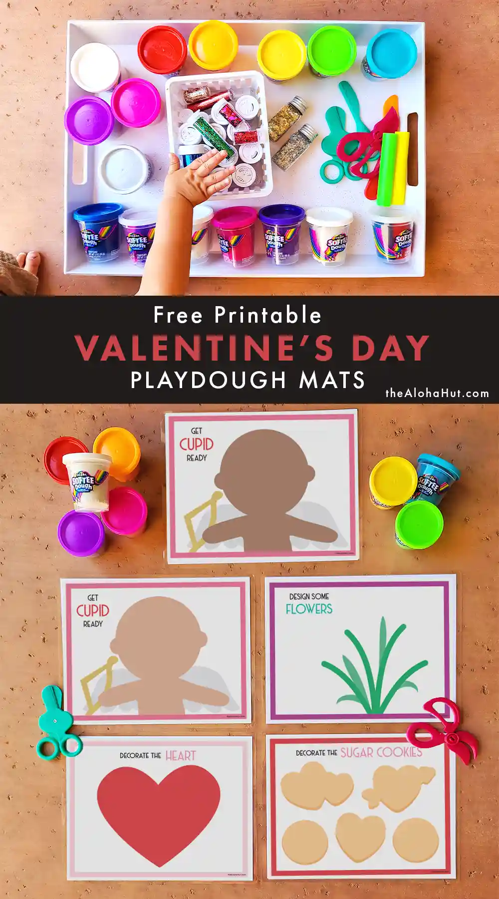 Valentine's Day Playdough Mats