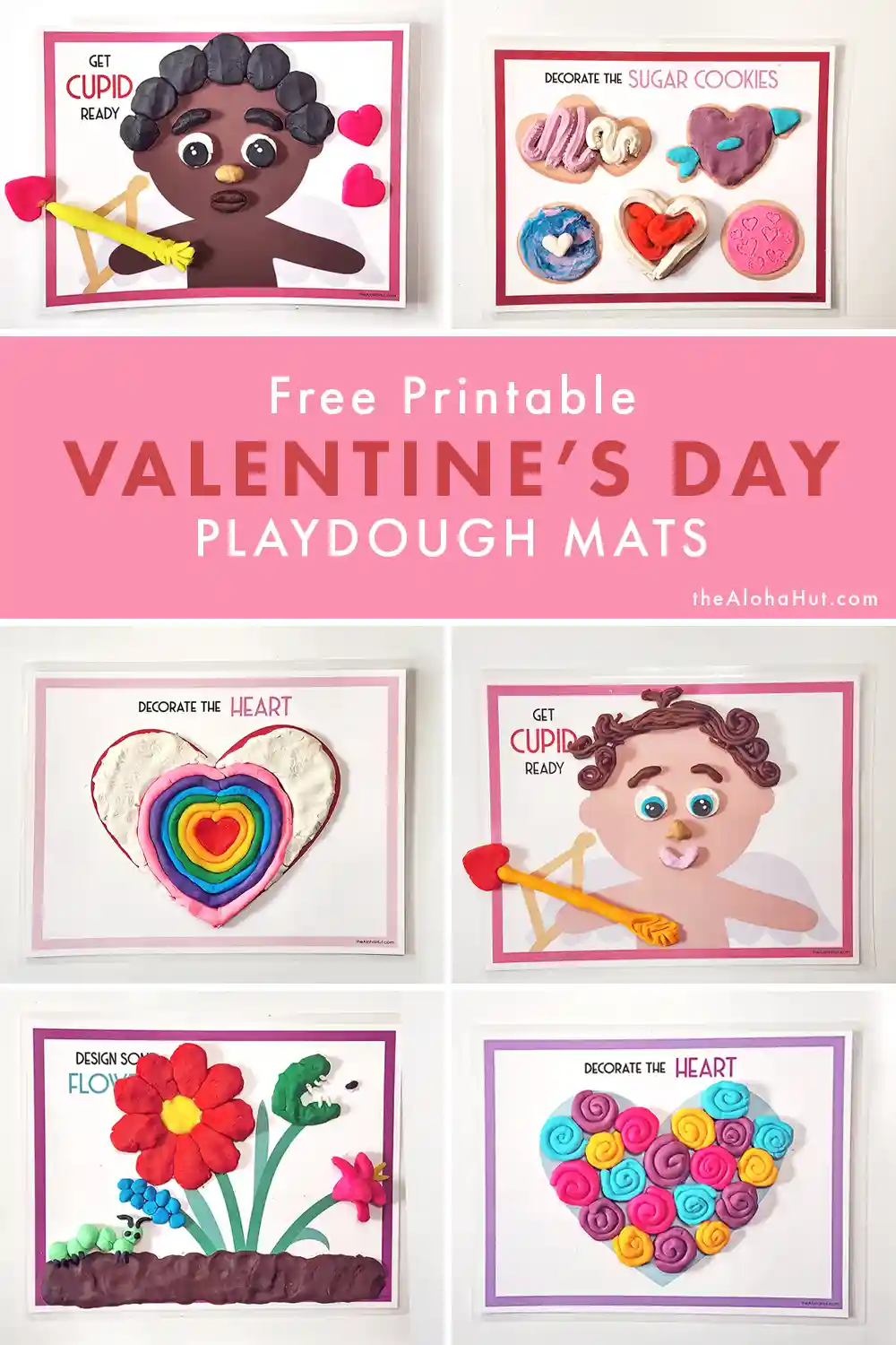 Valentine's Day Playdough Mats