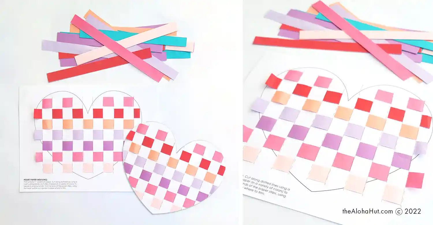 Valentine's Day Classroom Party Ideas - Paper Weaving Activity