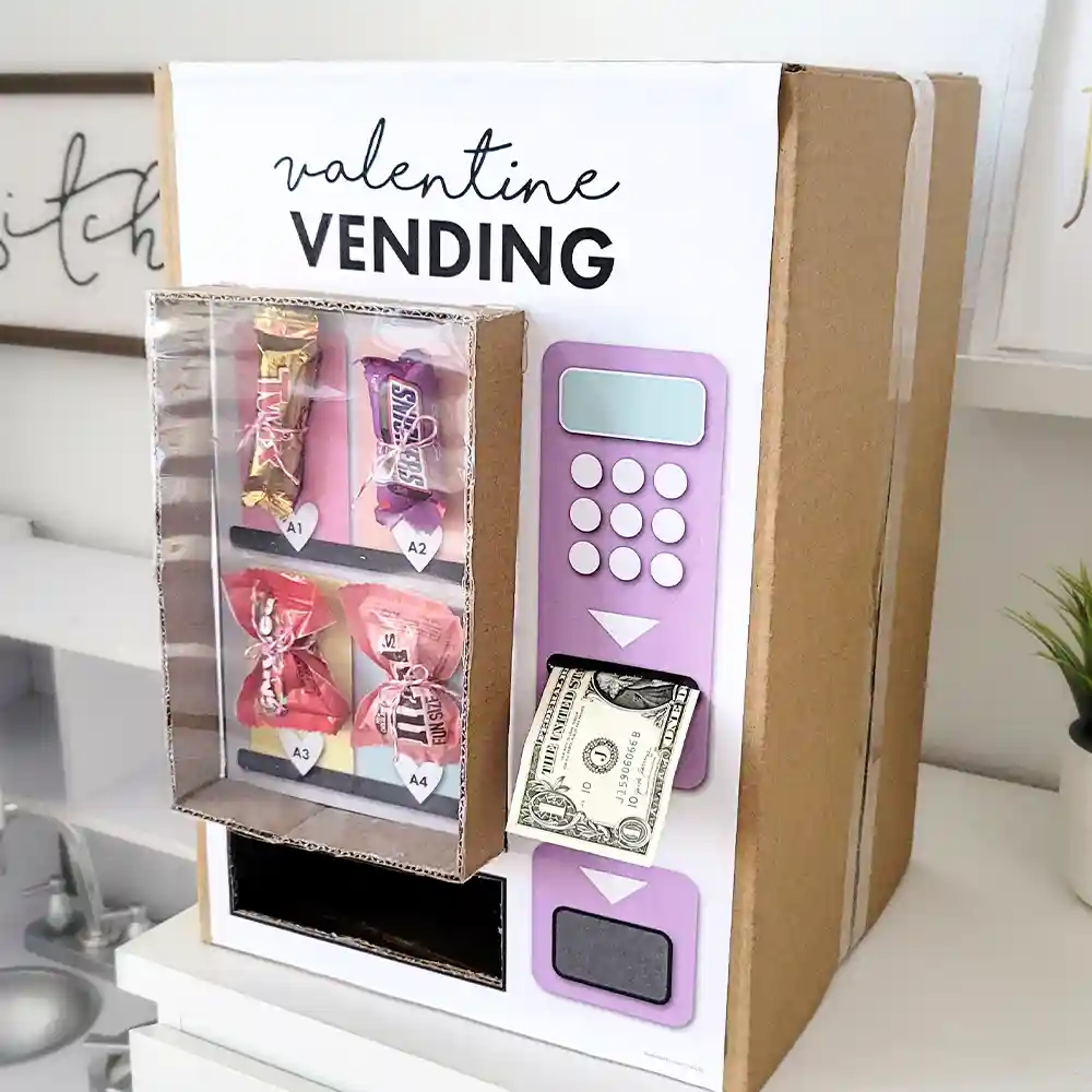 Easy Valentine’s Day Boxes – Valentine Vending Machine