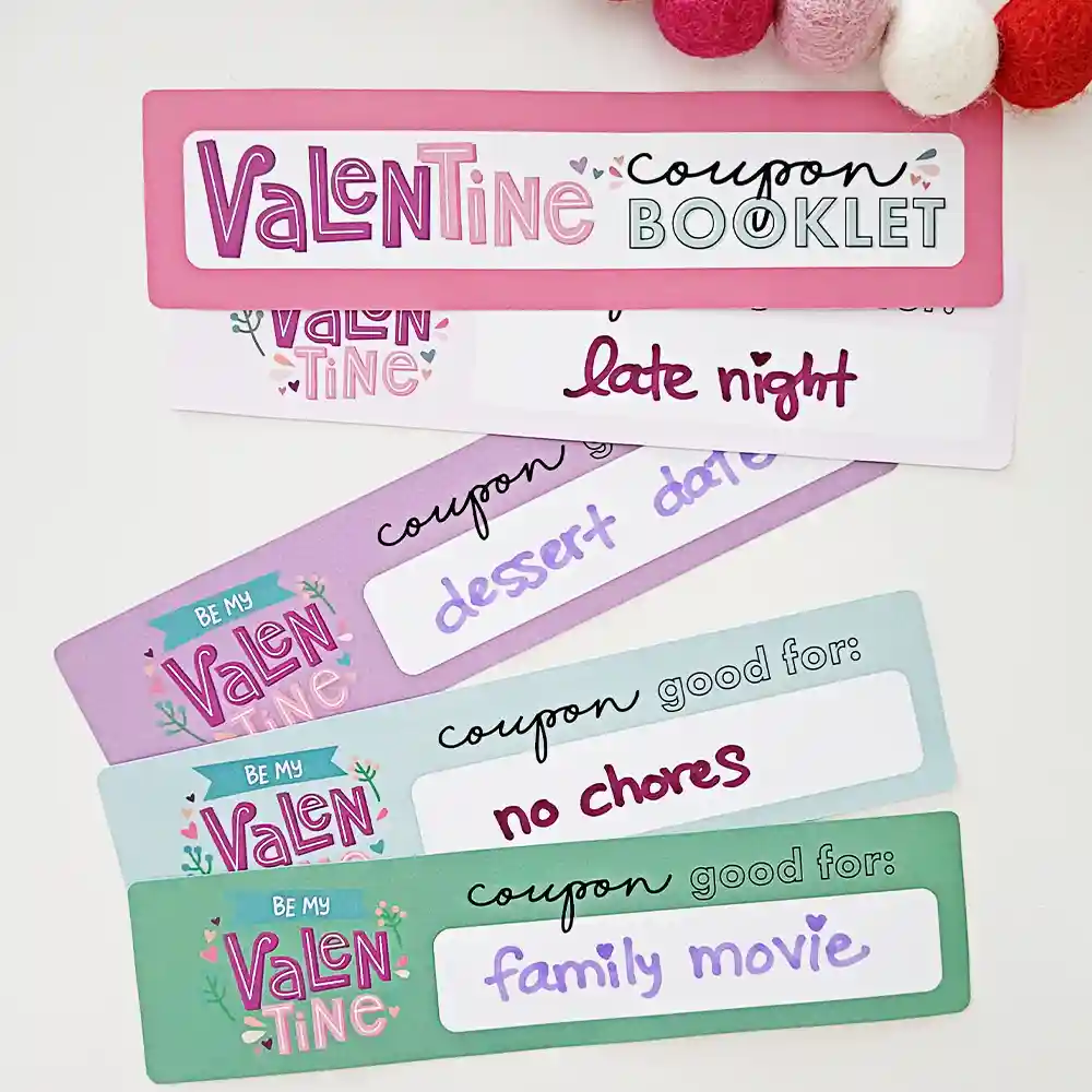 Valentine’s Day Coupon Booklet + Valentine Game