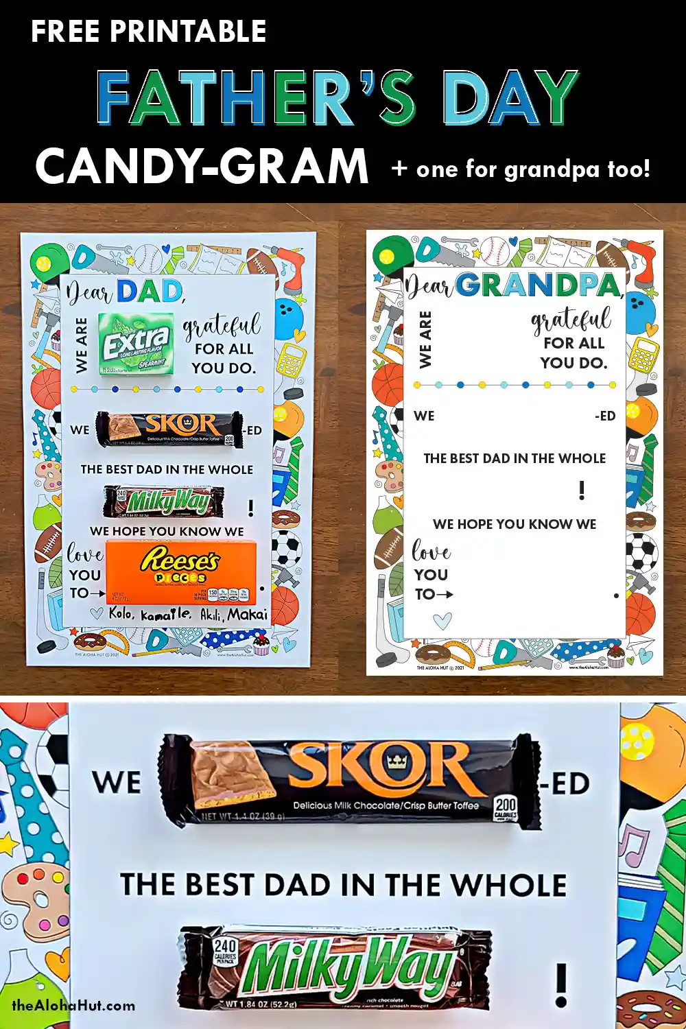 Father's day sale candy gram