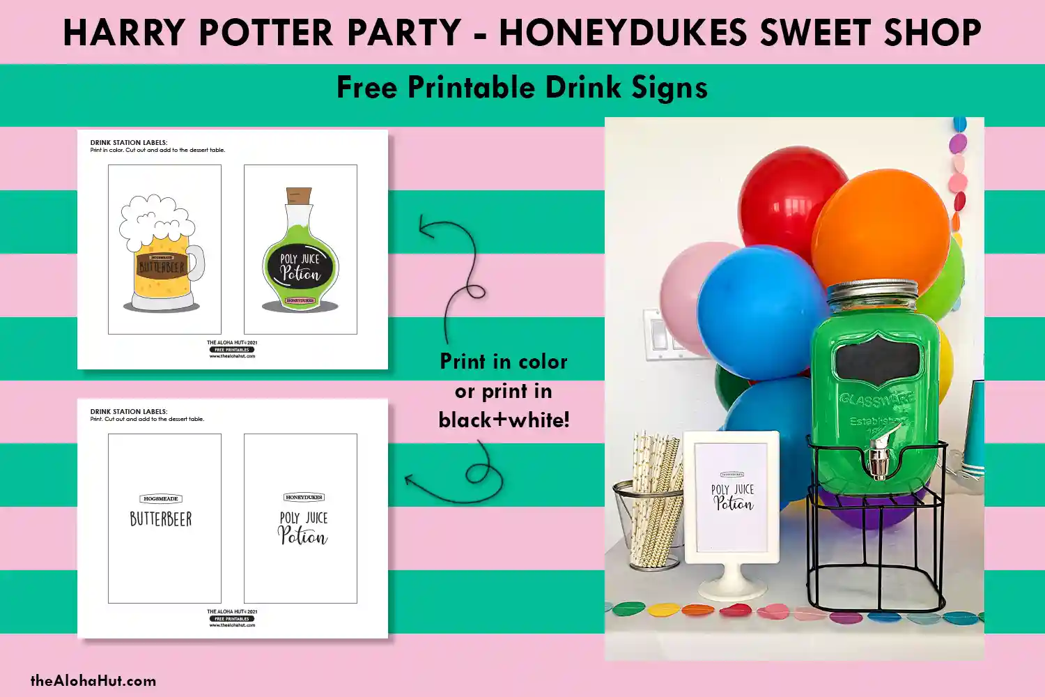 Harry Potter Party Decor and Labels for Honeydukes Store - The Aloha Hut