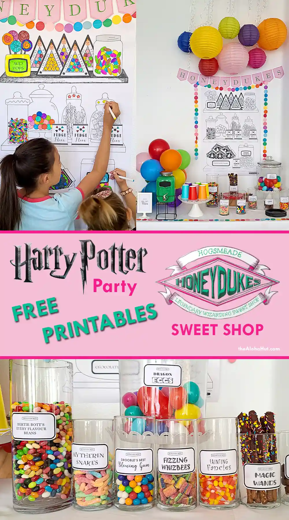 Harry Potter Party Decor and Labels for Honeydukes Store - The Aloha Hut