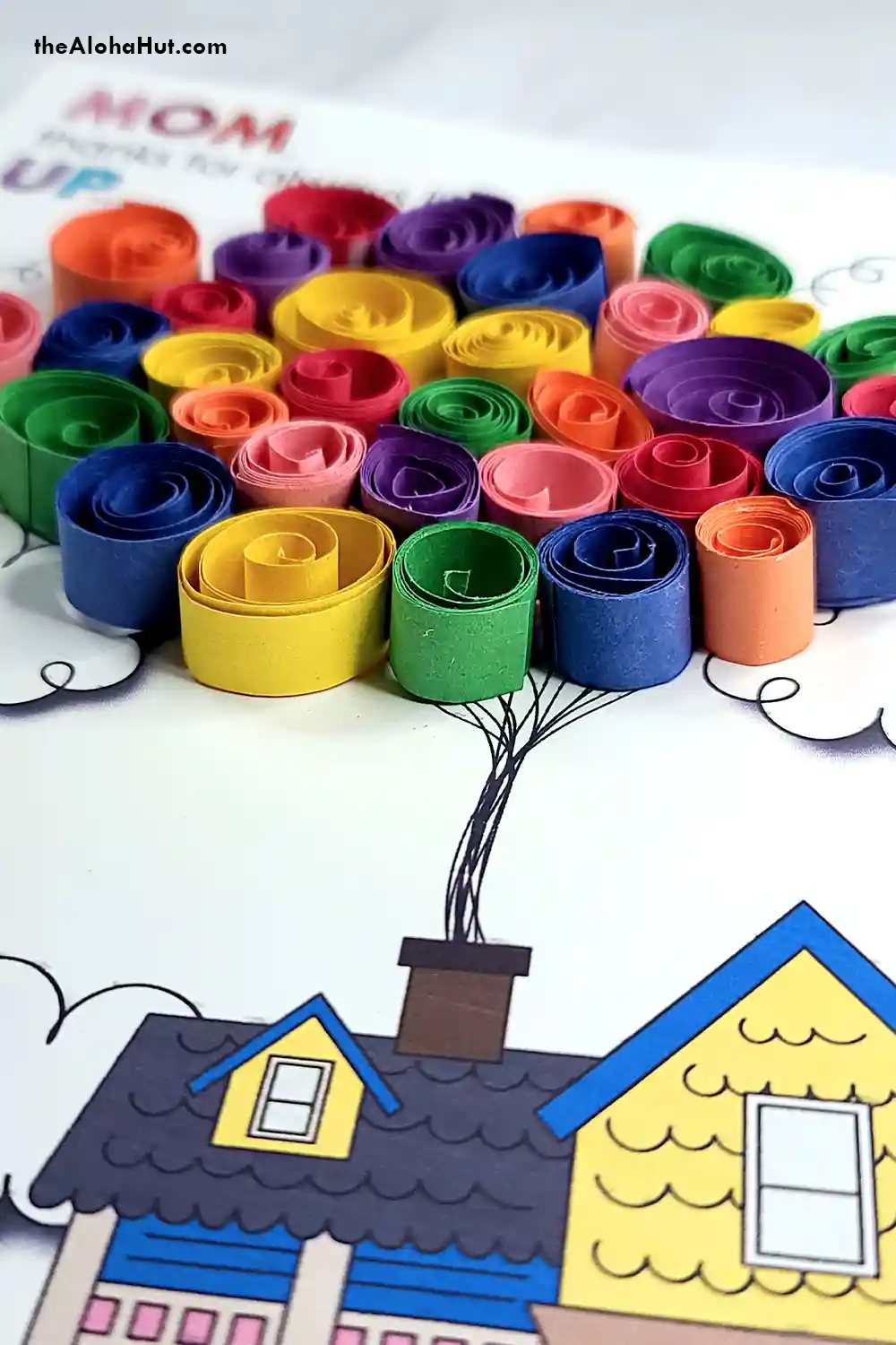 DIY Mother's Day Card Quilling Activity - free printable