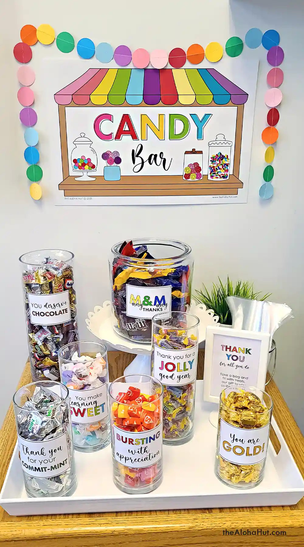 Teacher Appreciation Week - Candy Bar Theme - free printable - signs & labels