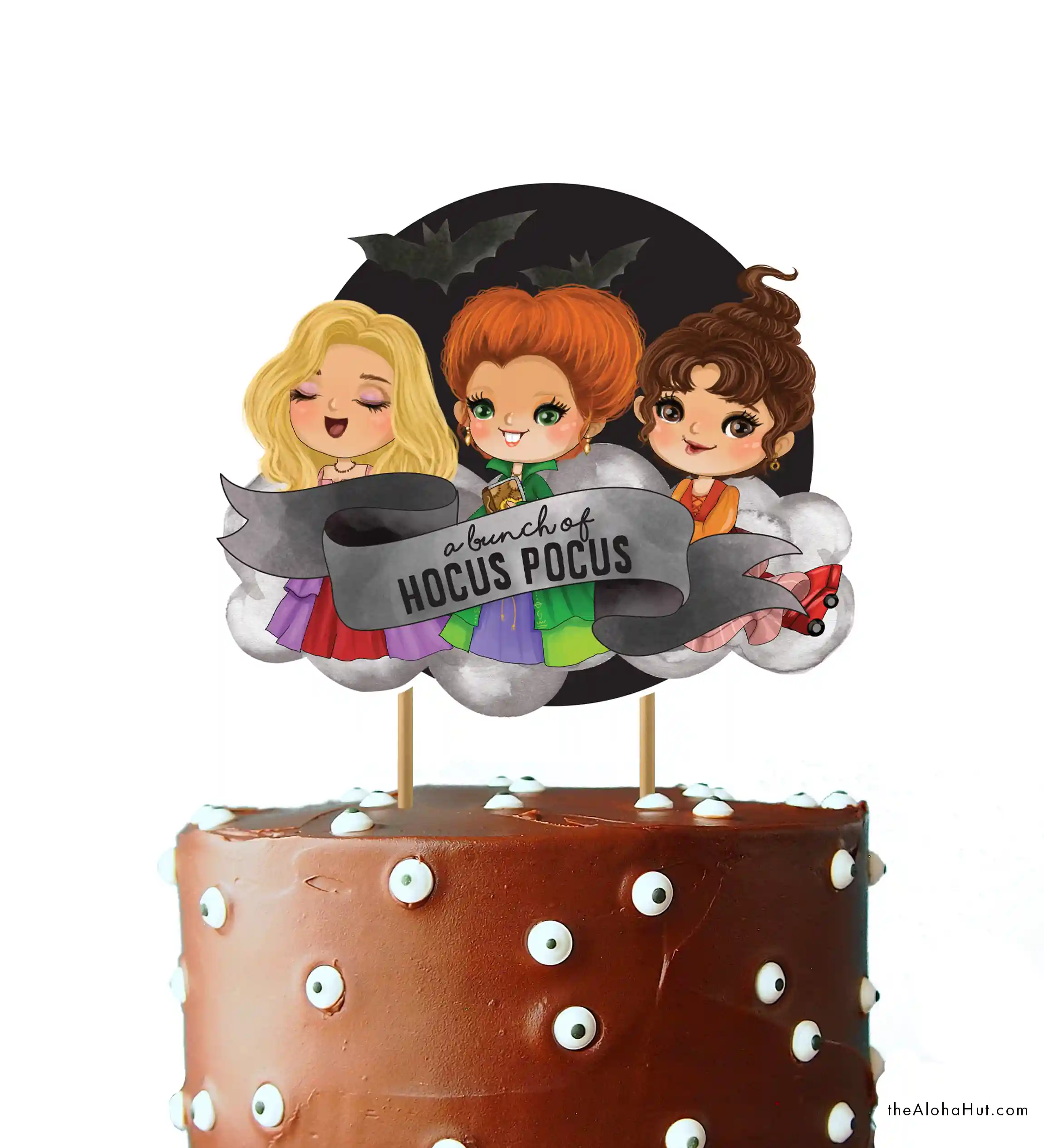 Hocus Pocus Halloween Party Ideas - Cake Topper