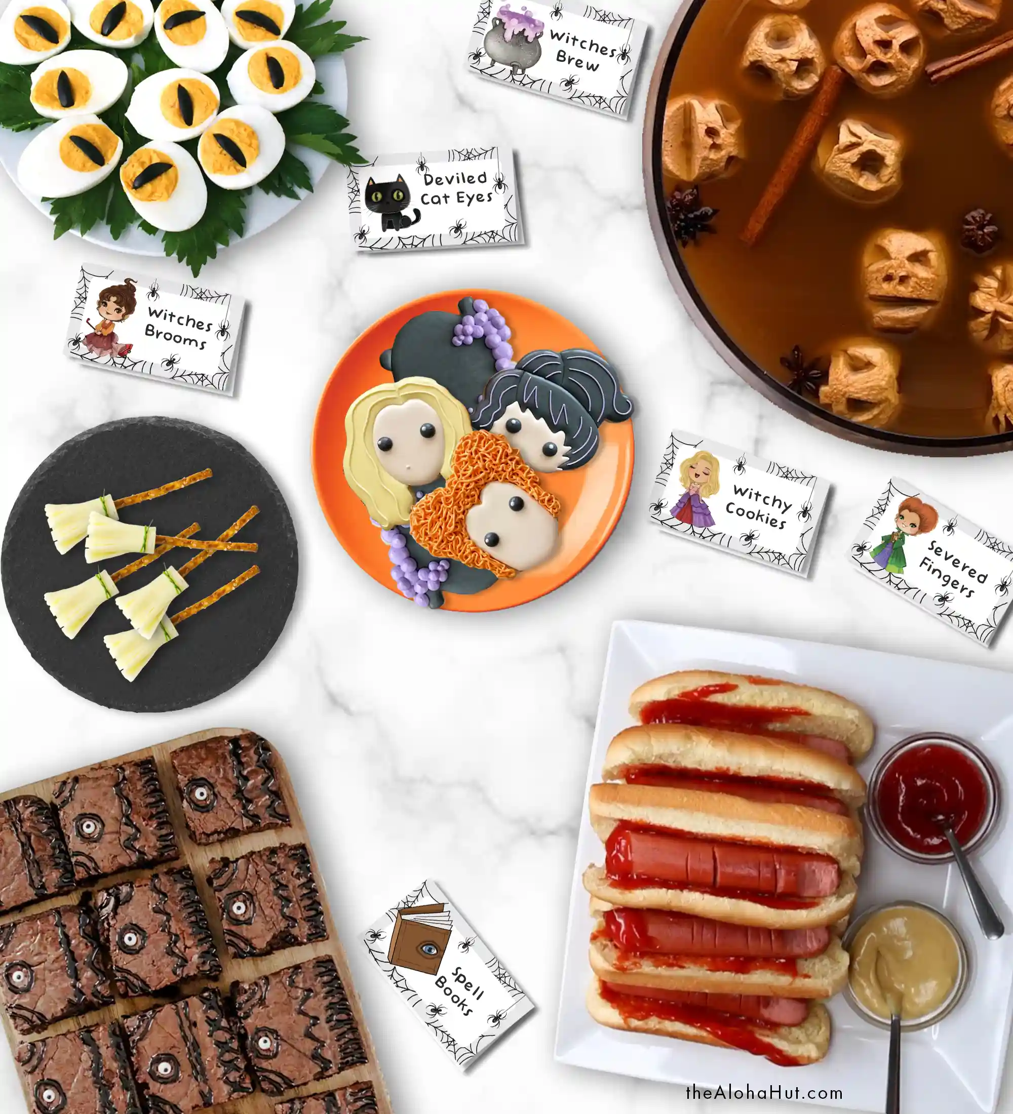 Hocus Pocus Halloween Party Ideas - Food Labels