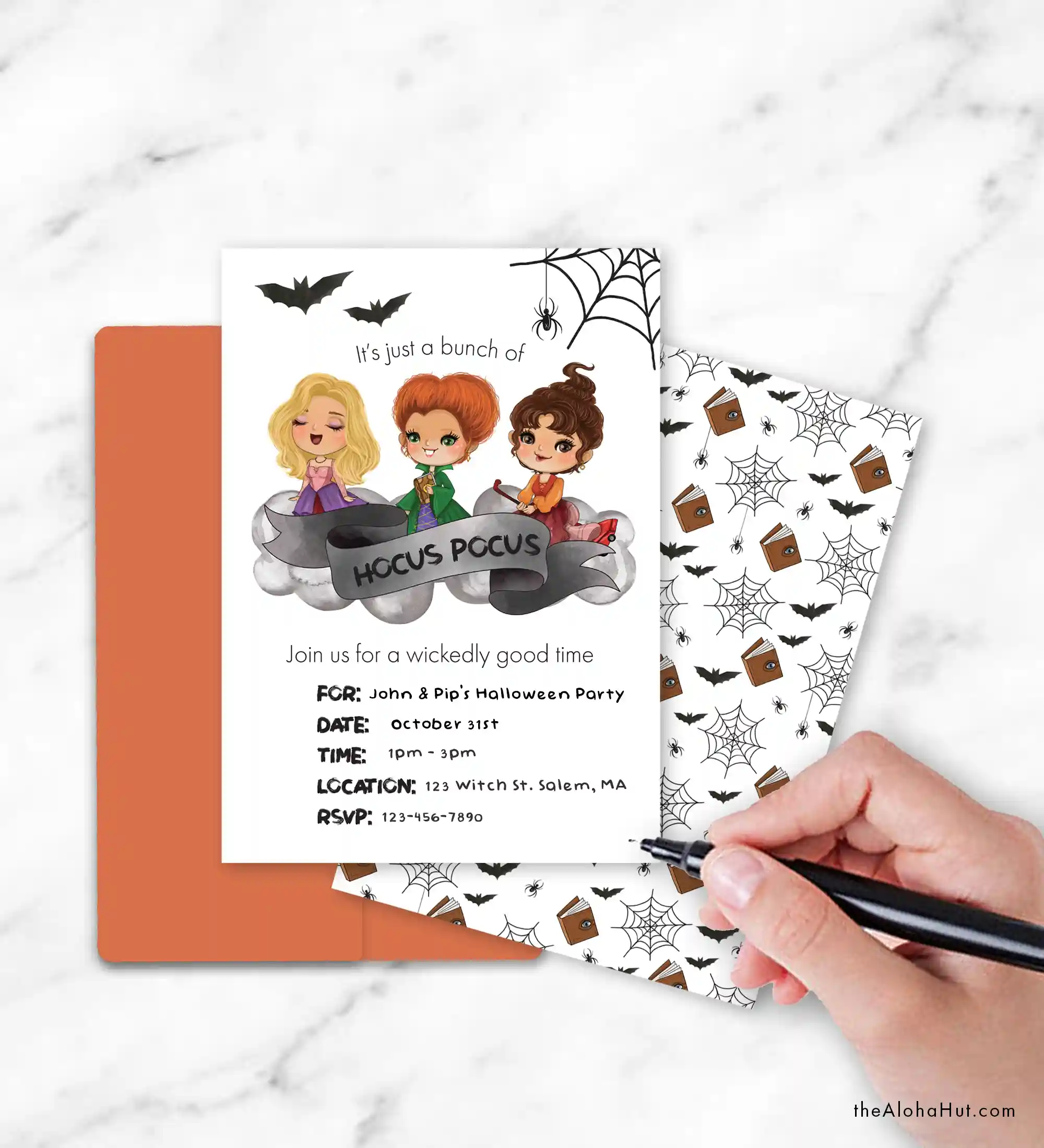 Hocus Pocus Halloween Party Ideas - Invitations