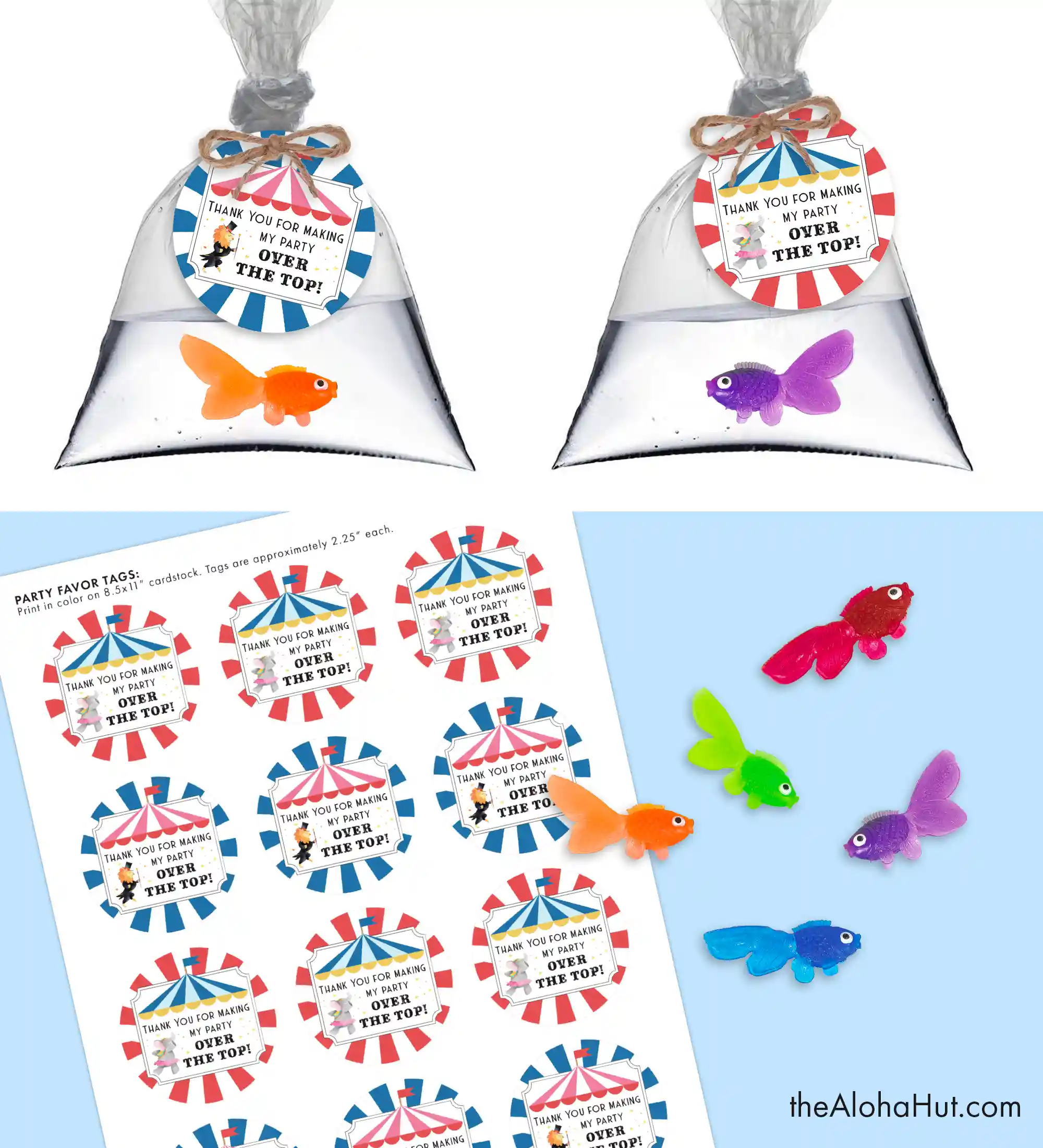 Carnival Party Ideas - Carnival Fish Party Favor