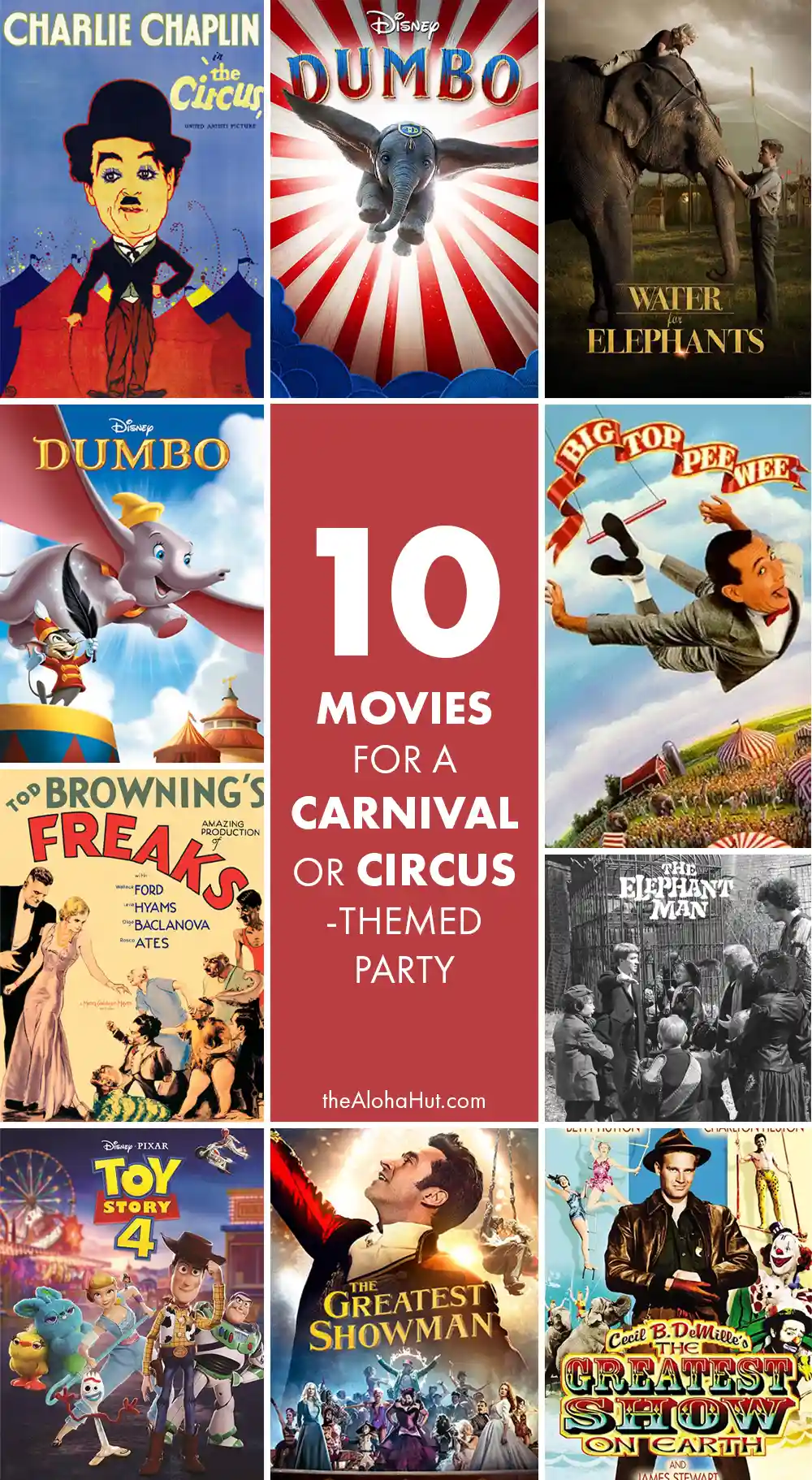 Carnival Party Ideas - Carnival Movie List
