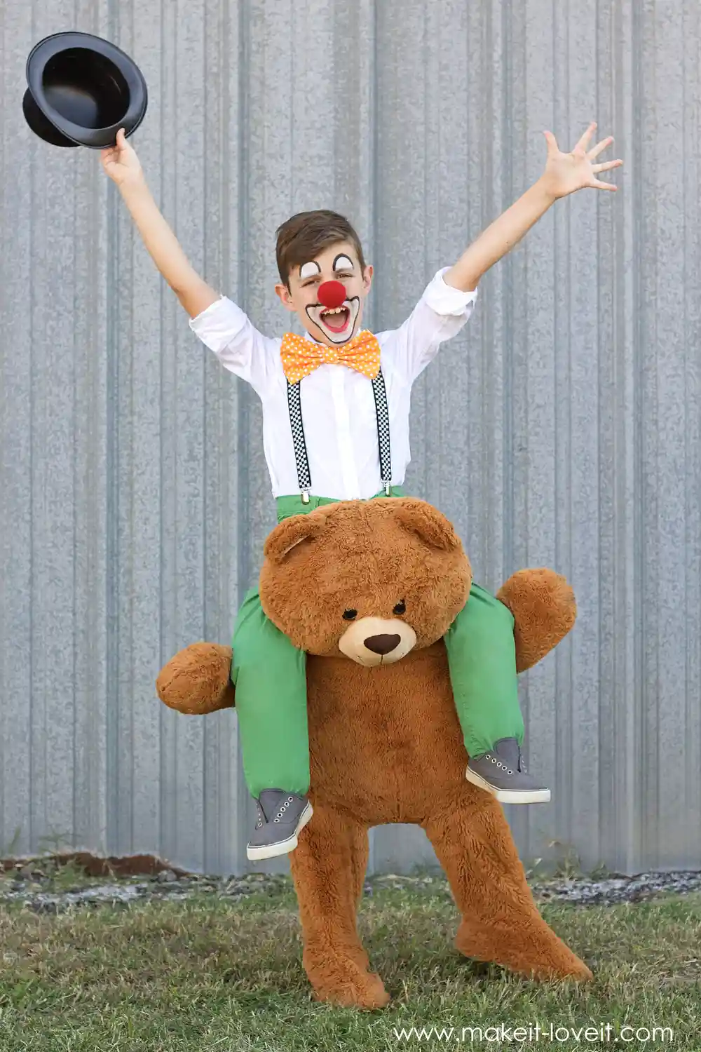 Carnival Party Ideas - Circus Clown & Bear Costume by Make It & Love It