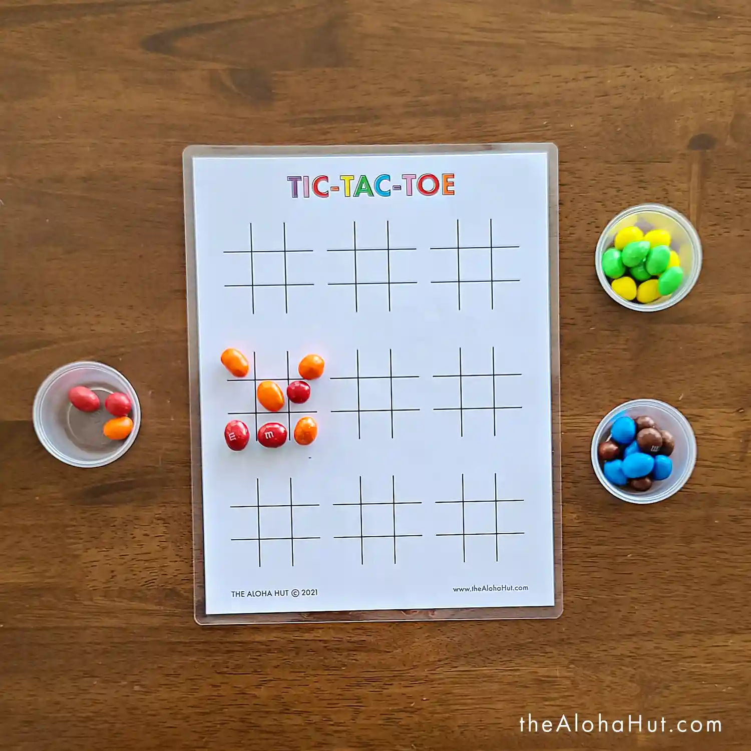 Kids Christmas Craft: Reusable Tic Tac Toe Game with Carry Bag