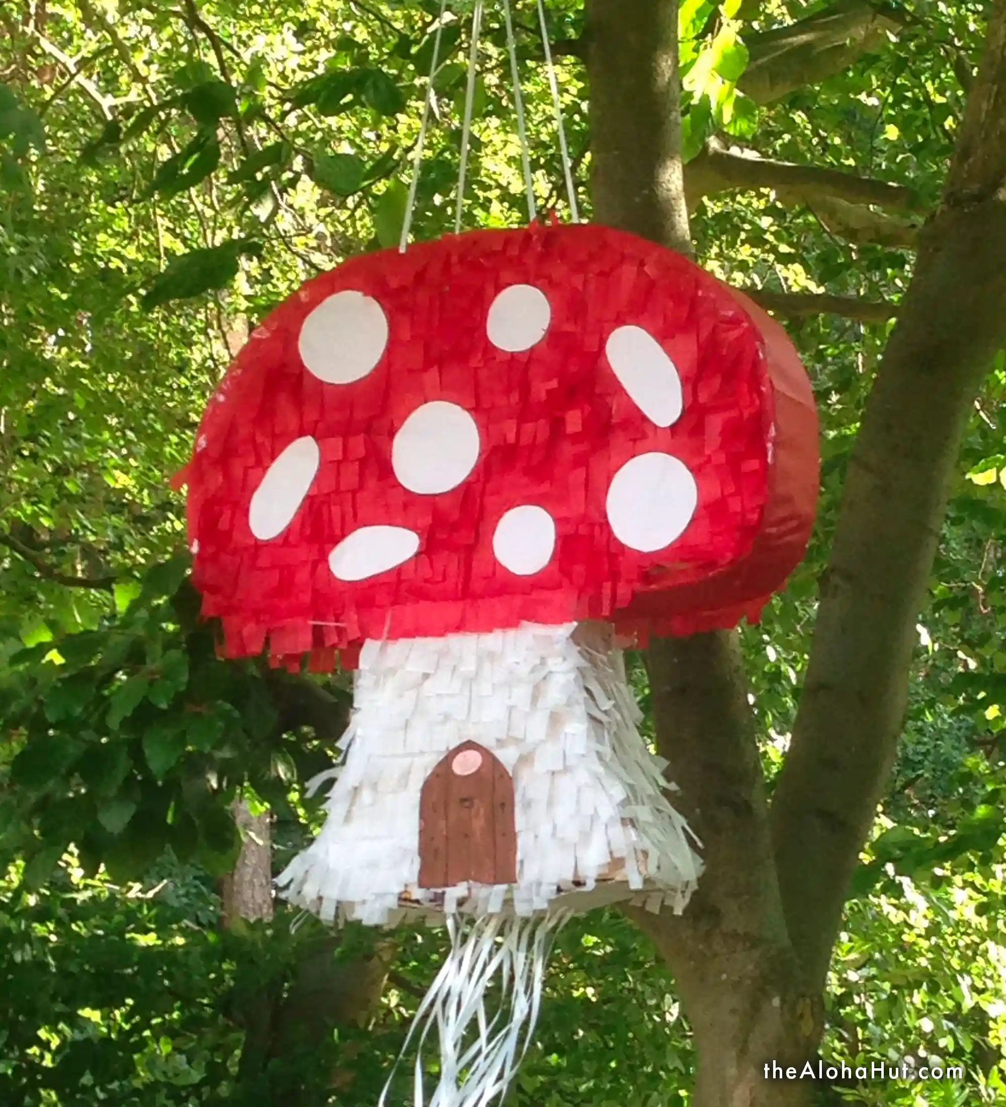 Fairy Party Ideas - Mushroom Pinata