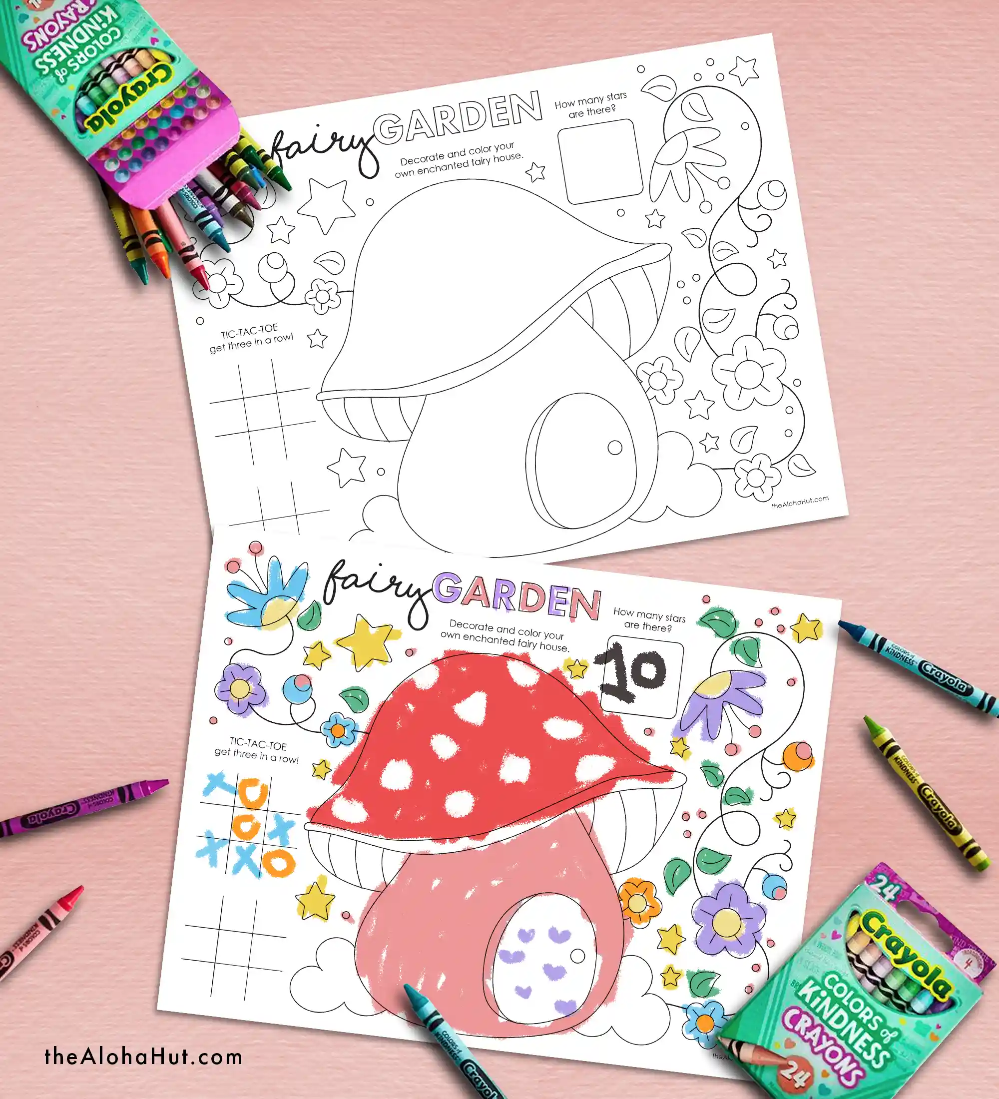 Fairy Party Ideas - Fairy Coloring Page - Placemat