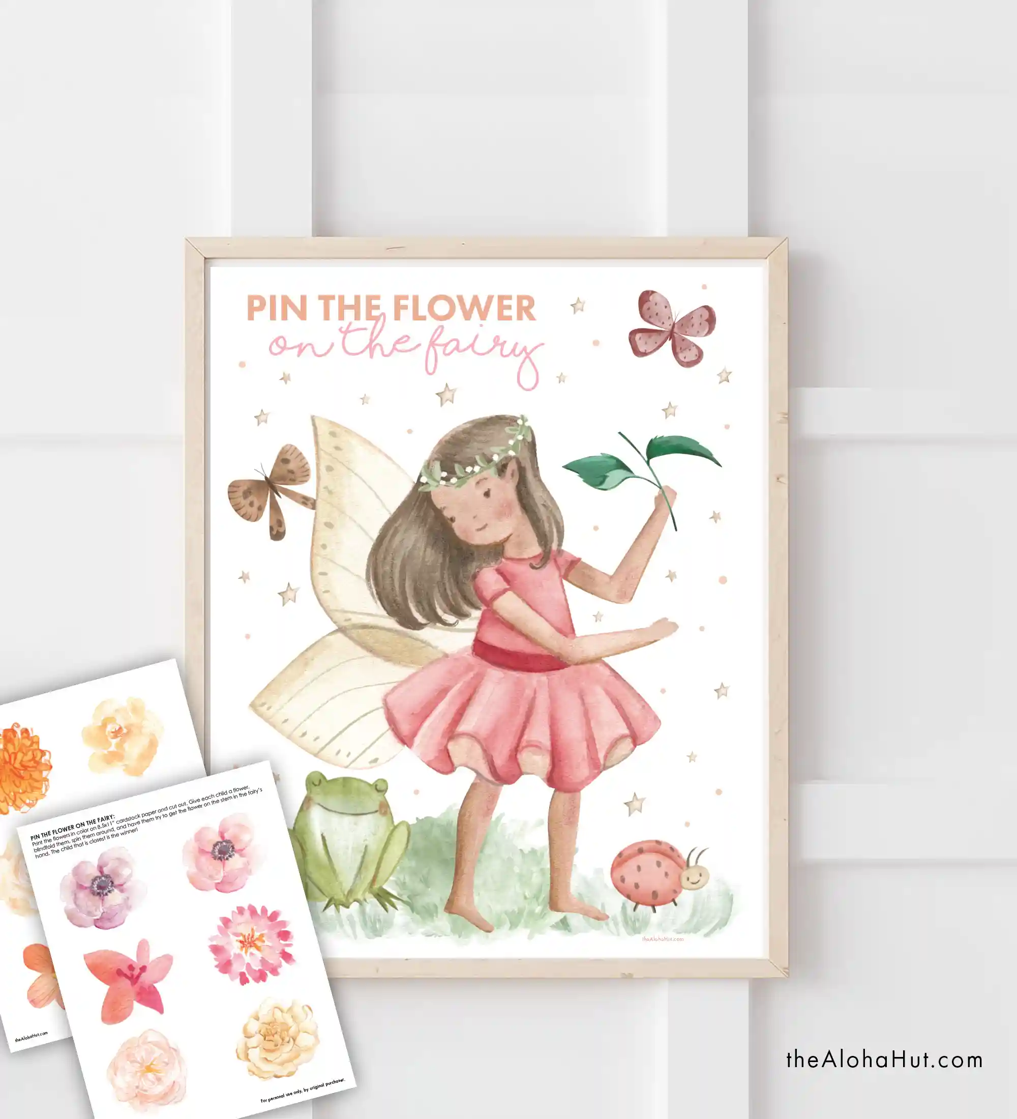 Fairy Party Ideas - Fairy Game - Pin the Flower on the Fairy