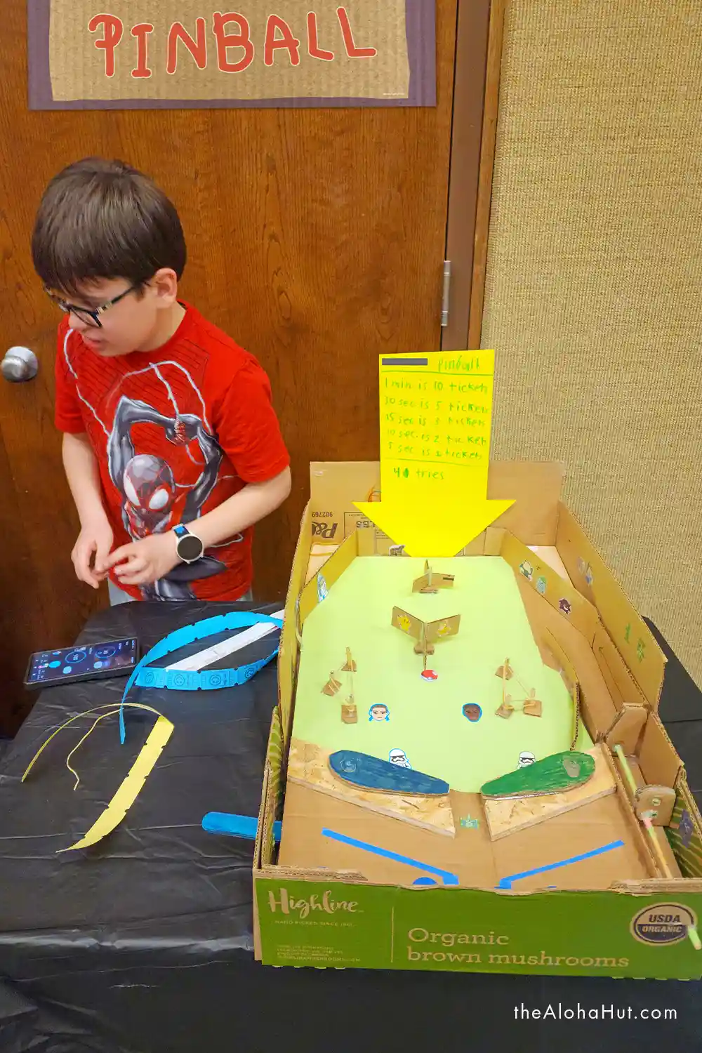 Caine's Arcade - Cardboard Arcade Kids Activity - DIY Pinball Machine