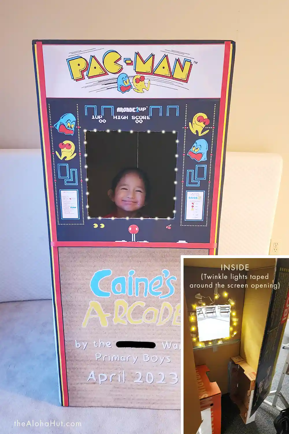 Caine's Arcade - Cardboard Arcade Kids Activity - Arcade Photo Booth, Pac Man