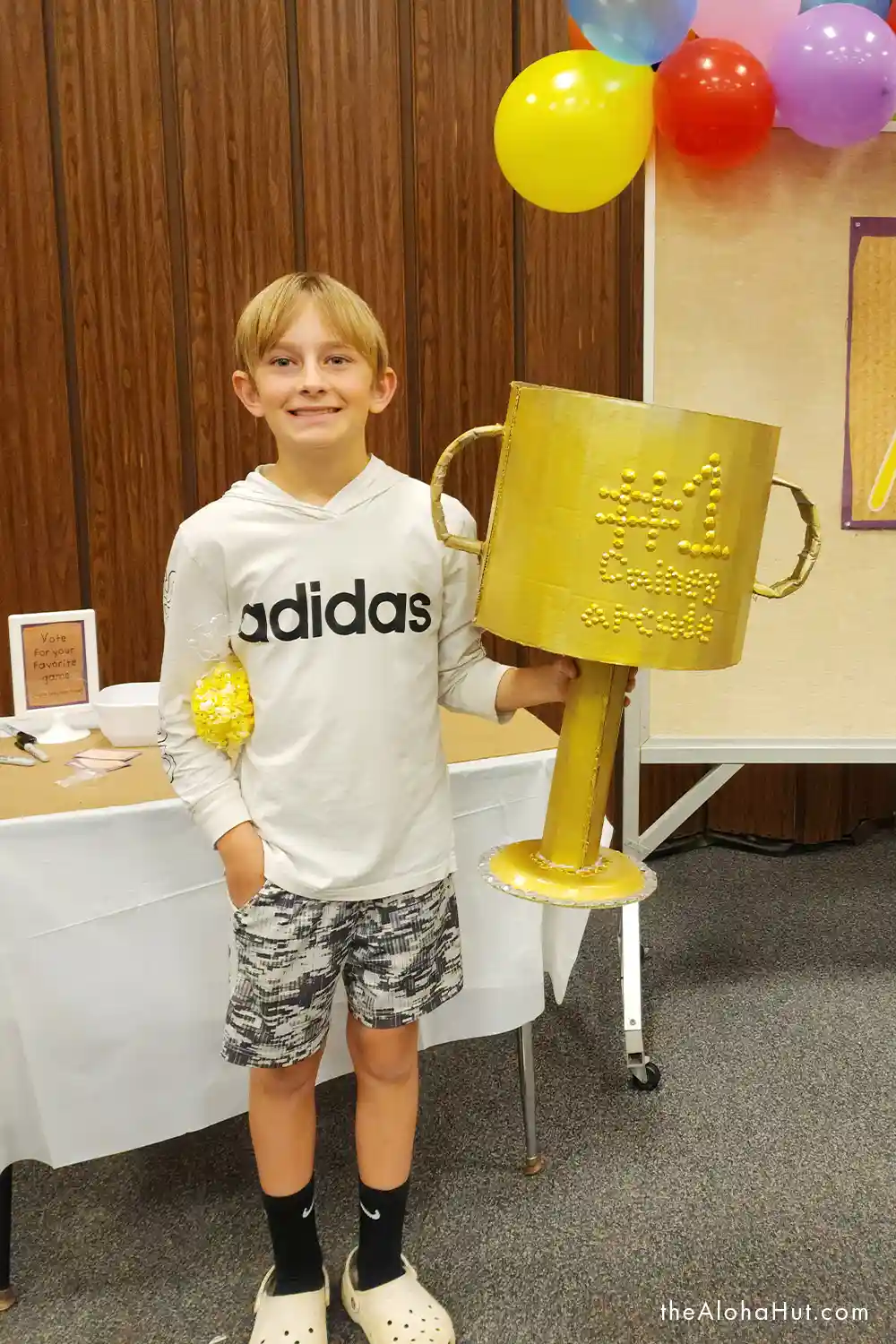 Caine's Arcade - Cardboard Arcade Kids Activity - DIY trophy winner