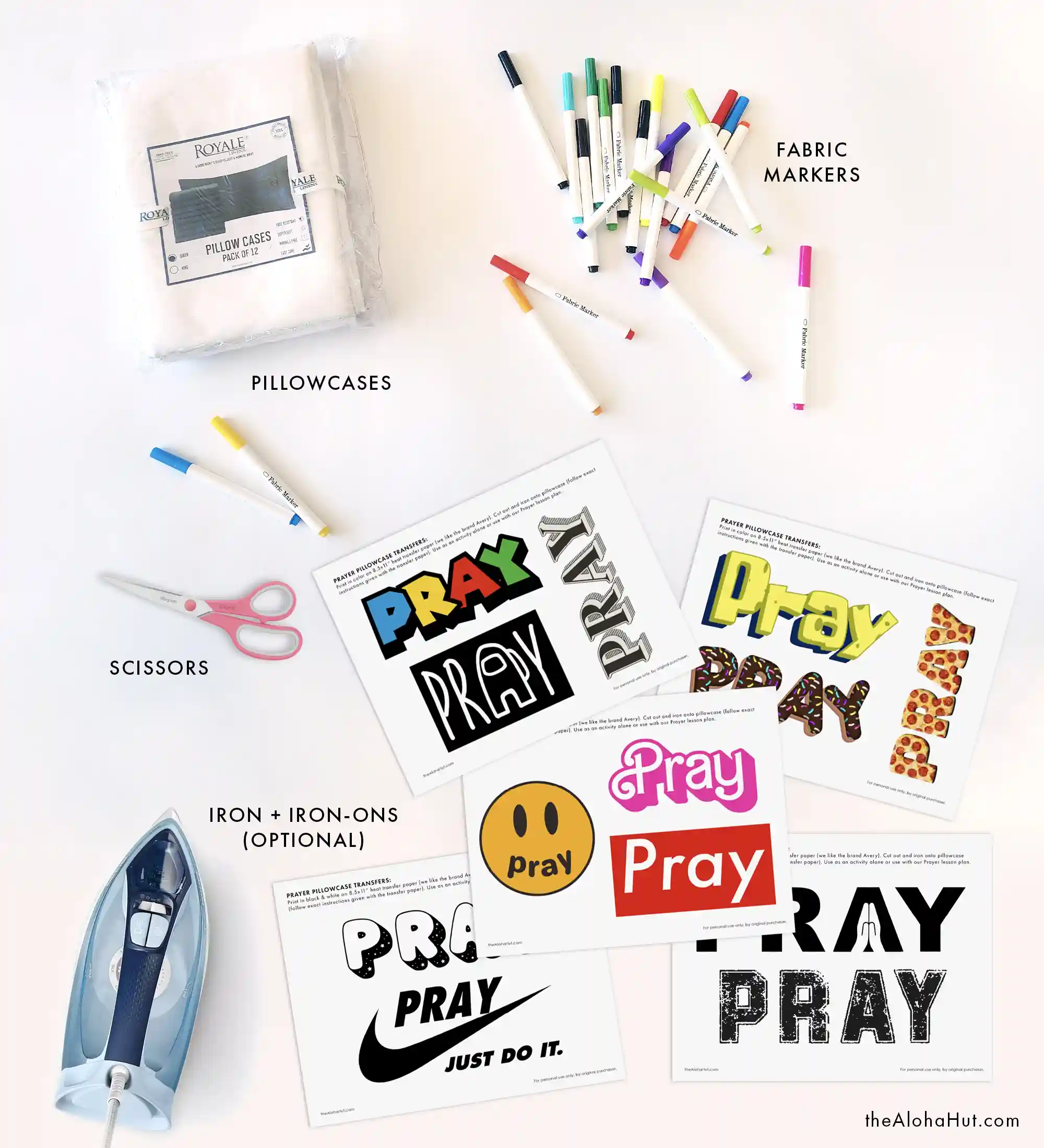 Prayer Object Lesson - Prayer Lesson for Kids - Prayer Activity - Prayer Pillowcases - Recipe for a Prayer