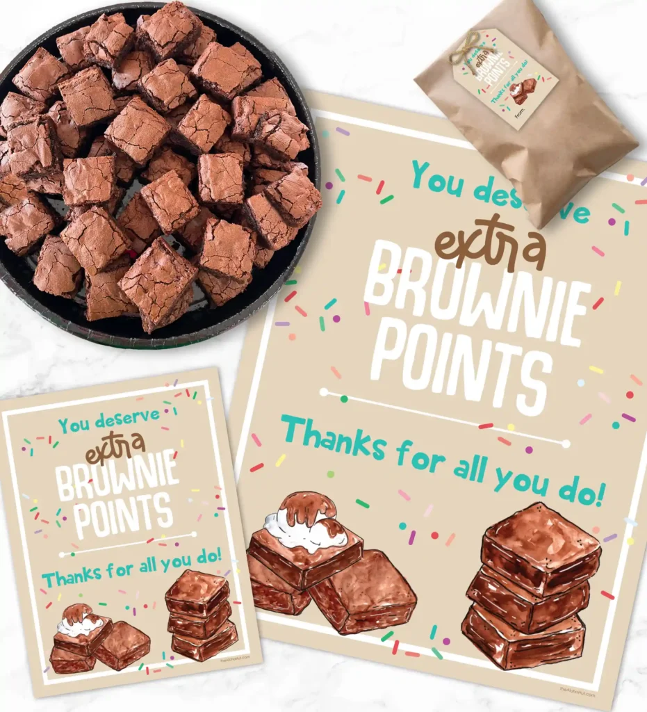 Brownie Teacher Appreciation Week Idea