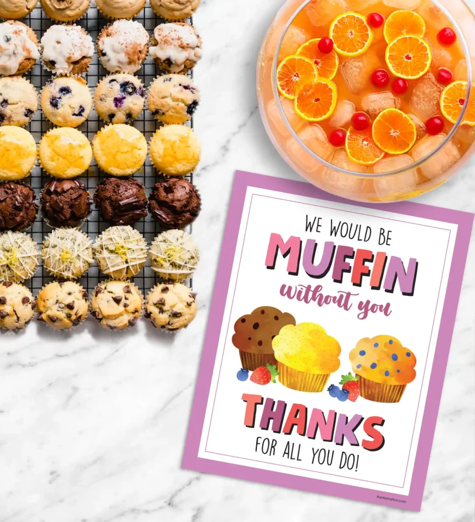 Muffin Teacher Appreciation Week Idea