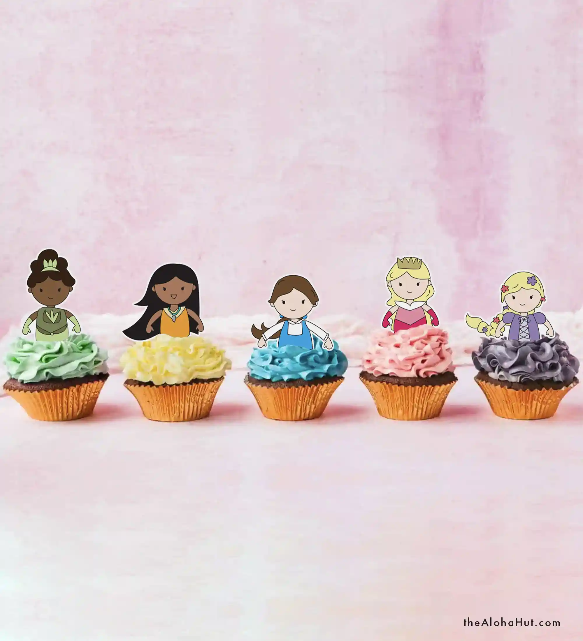 Disney Princess Party Cupcake Toppers
