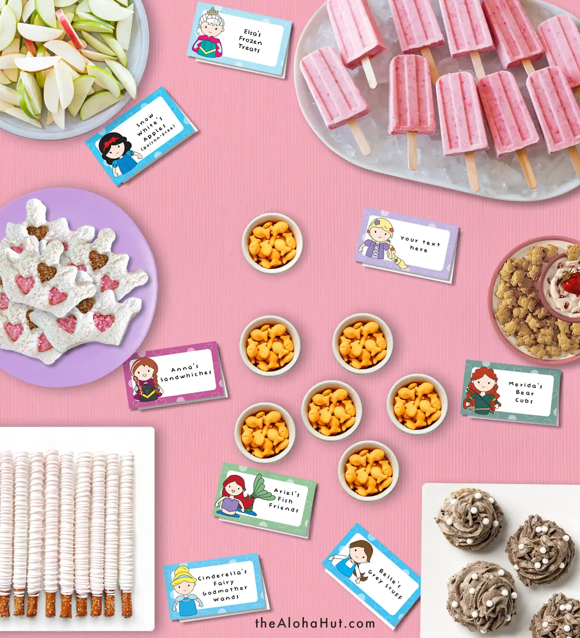 Disney Princess Party Ideas - Food Labels - 2