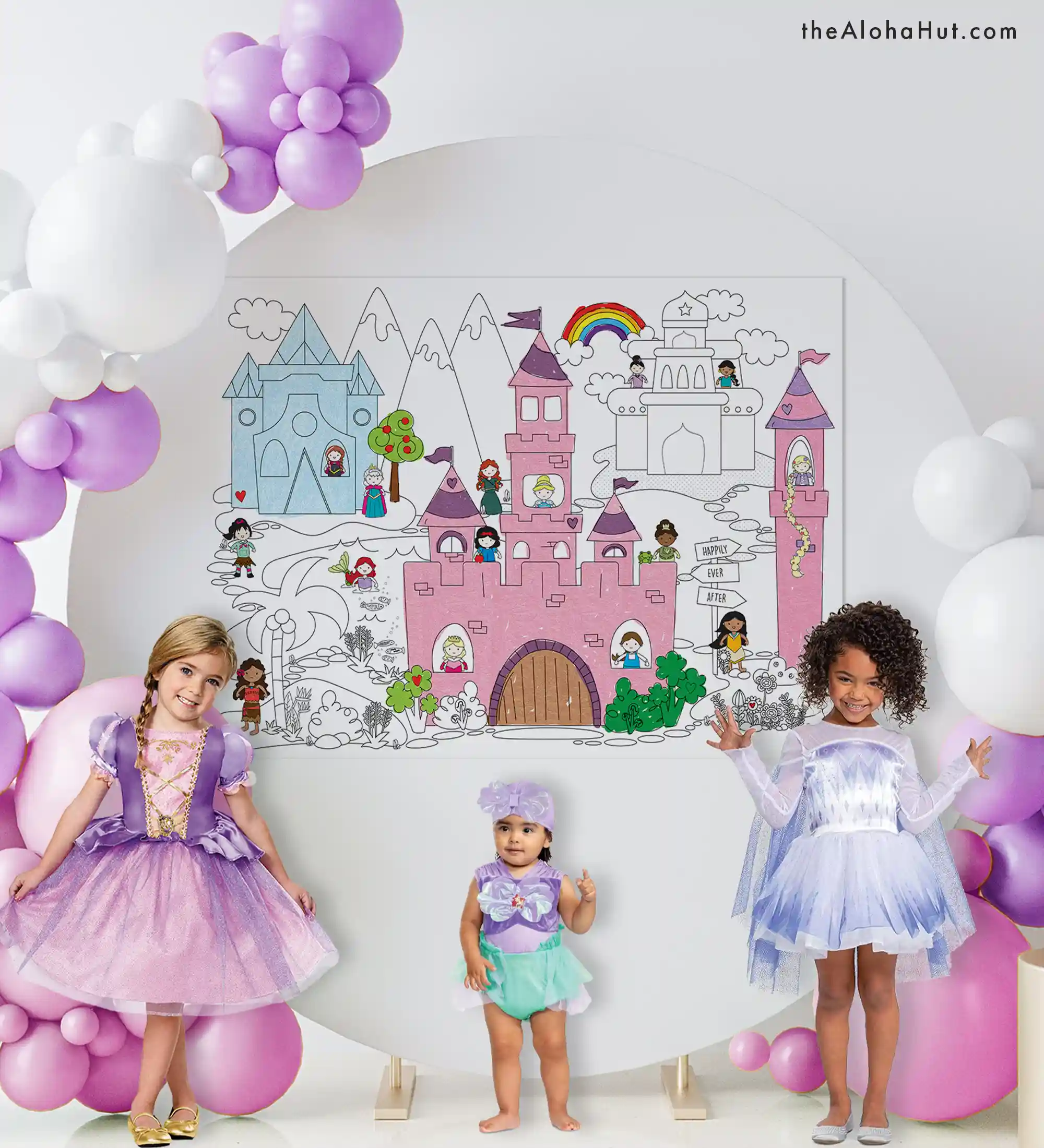 Disney Princess Party Ideas - Giant Coloring Poster - 1