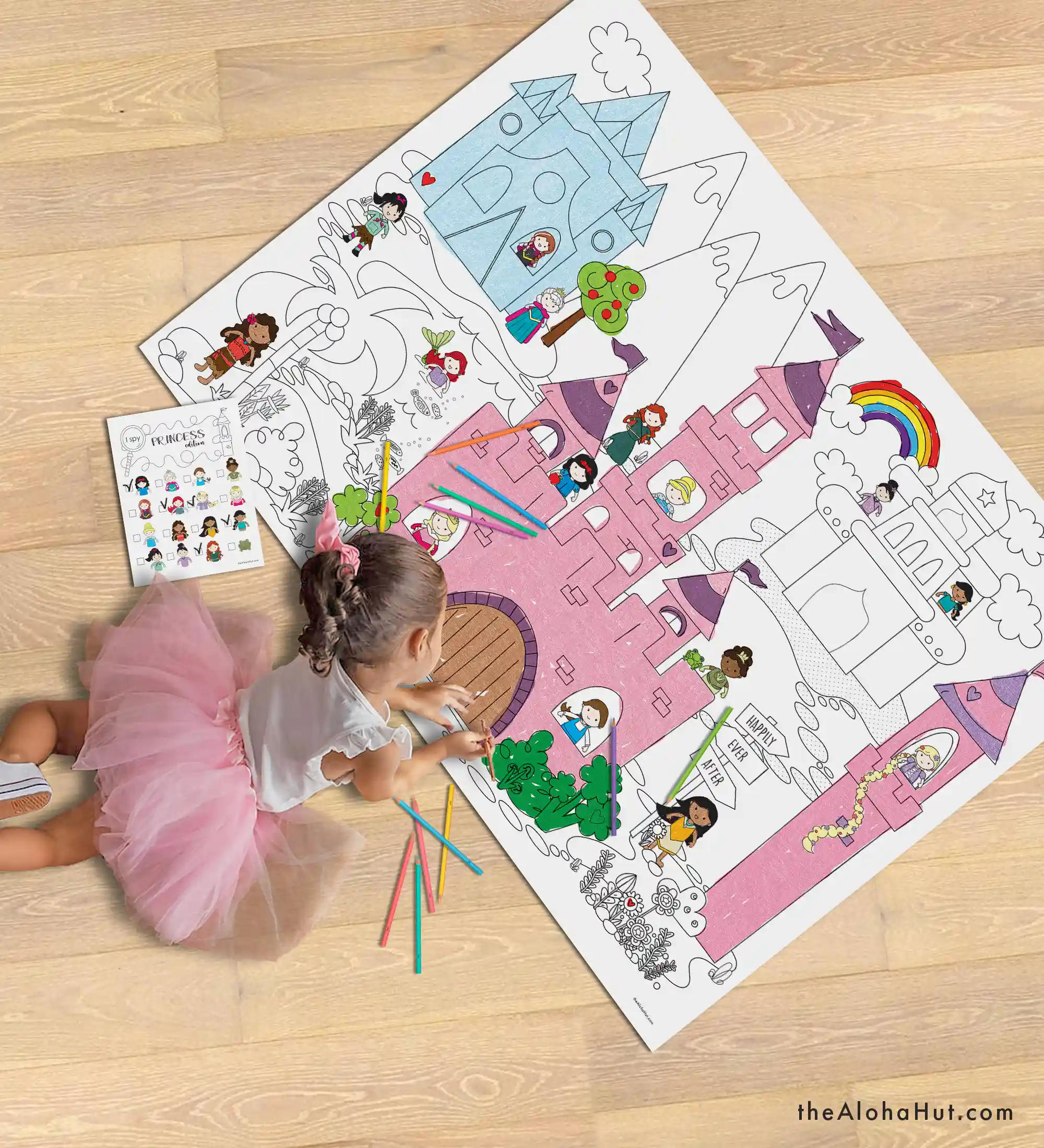 Disney Princess Party Ideas - Giant Coloring Poster - 2