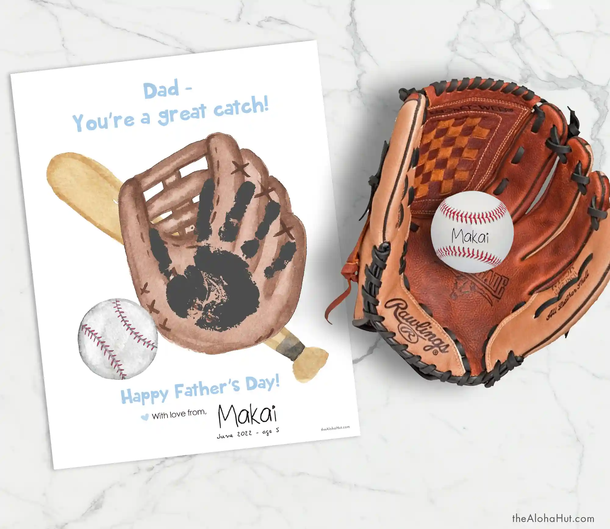 Baseball Father's Day Gift, 13 Father's Day Handprint Craft Ideas