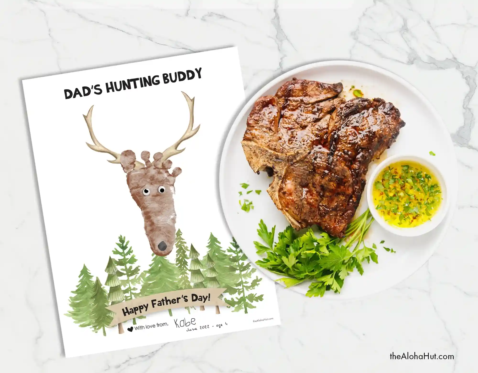 Hunting Father's Day Gift, 13 Father's Day Handprint Craft Ideas