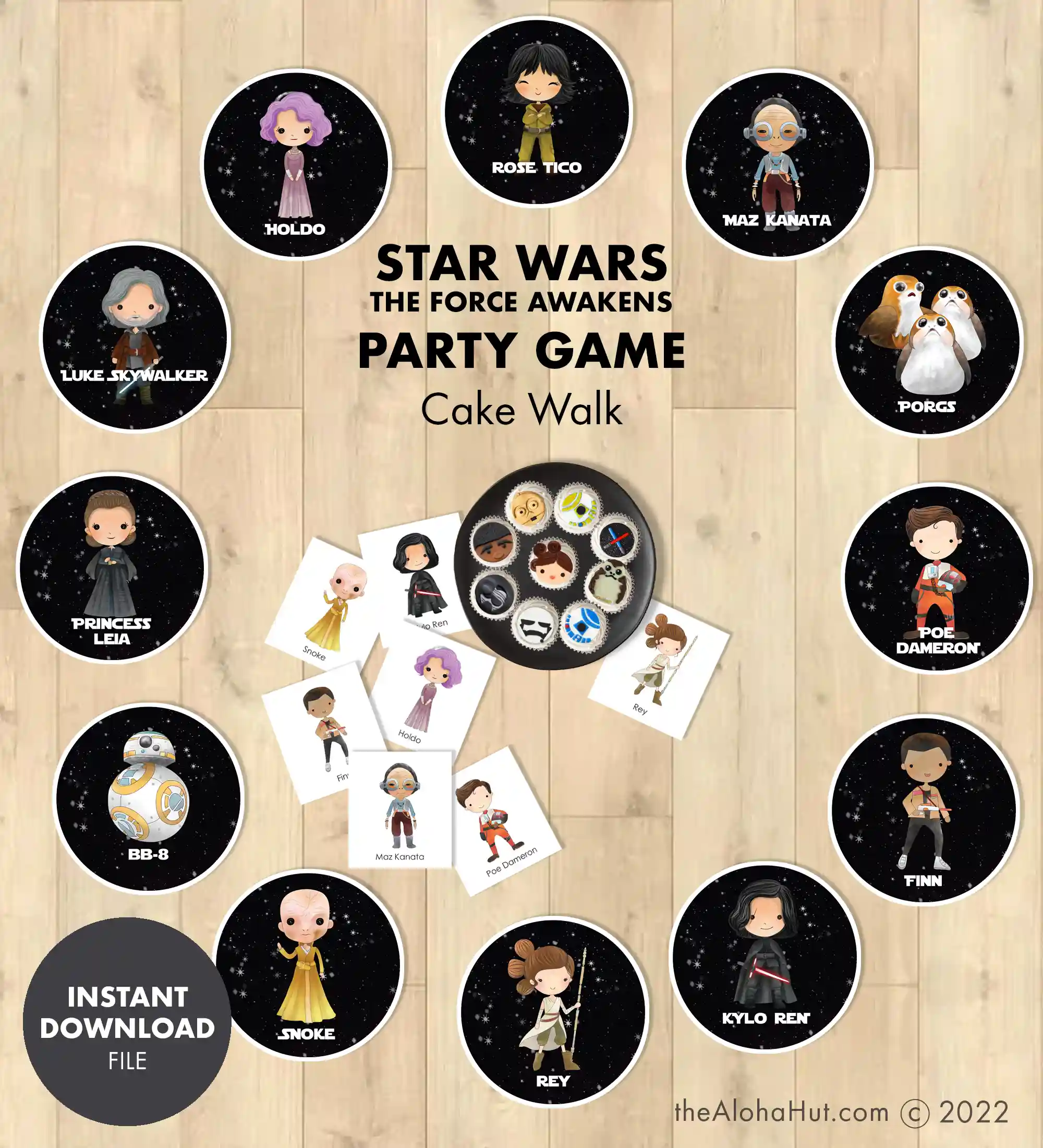 Star Wars party ideas, activities, birthday party games, decorations, and prints. Ideas and tips and tricks for throwing the best Star Wars themed kids birthday party, baby shower, or one with the force celebration. Includes Star Wars printable games, decorations (cupcake toppers, banners, gift tags, characters) and Star Wars party games (BINGO, scavenger hunt, pin the lightsaber on Yoda or Darth Vader). Cupcake walk and cake walk game.