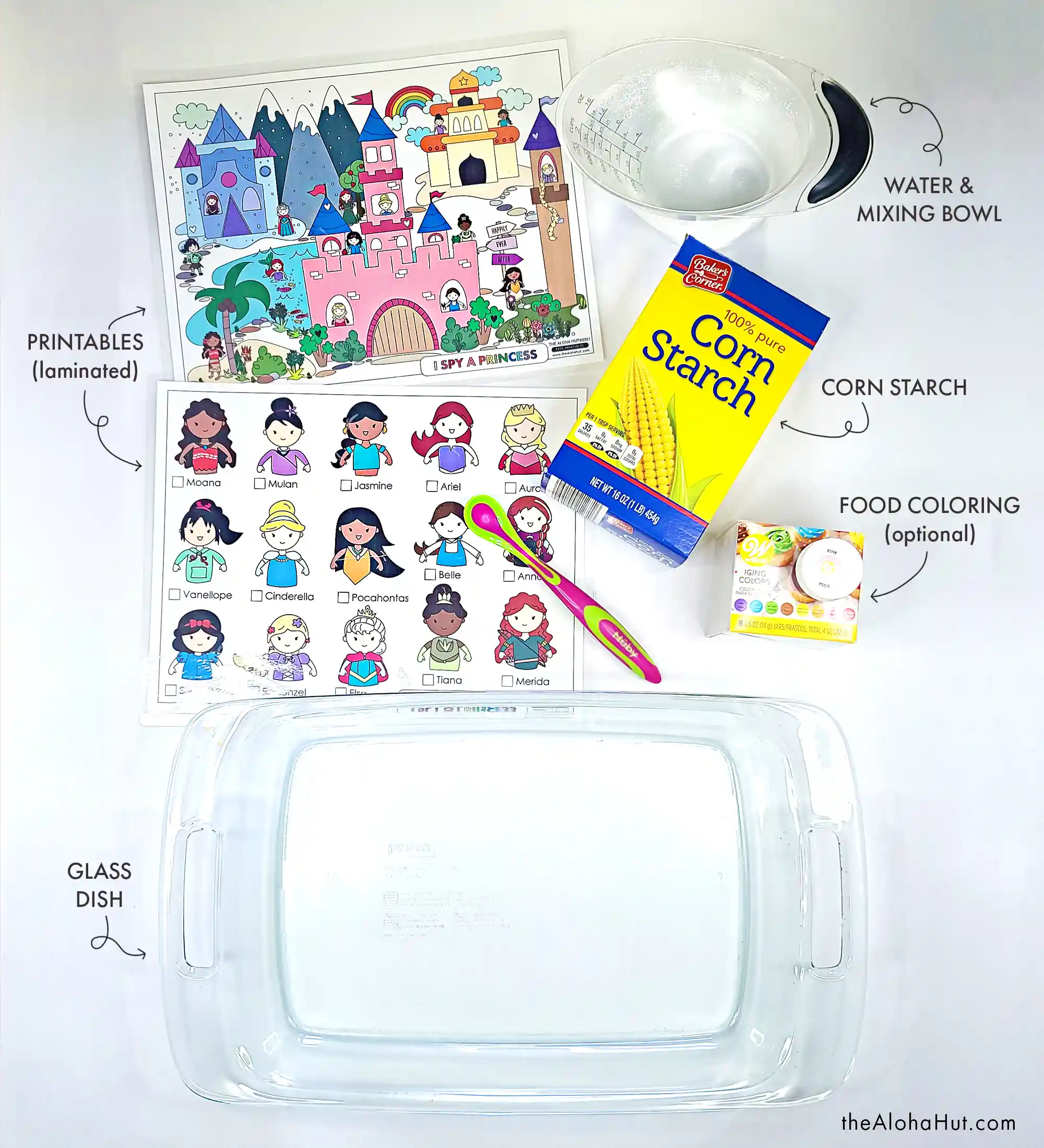 I Spy a Princess - Toddler Sensory Activity - Disney Princess Montessori - How to Make Ooblek